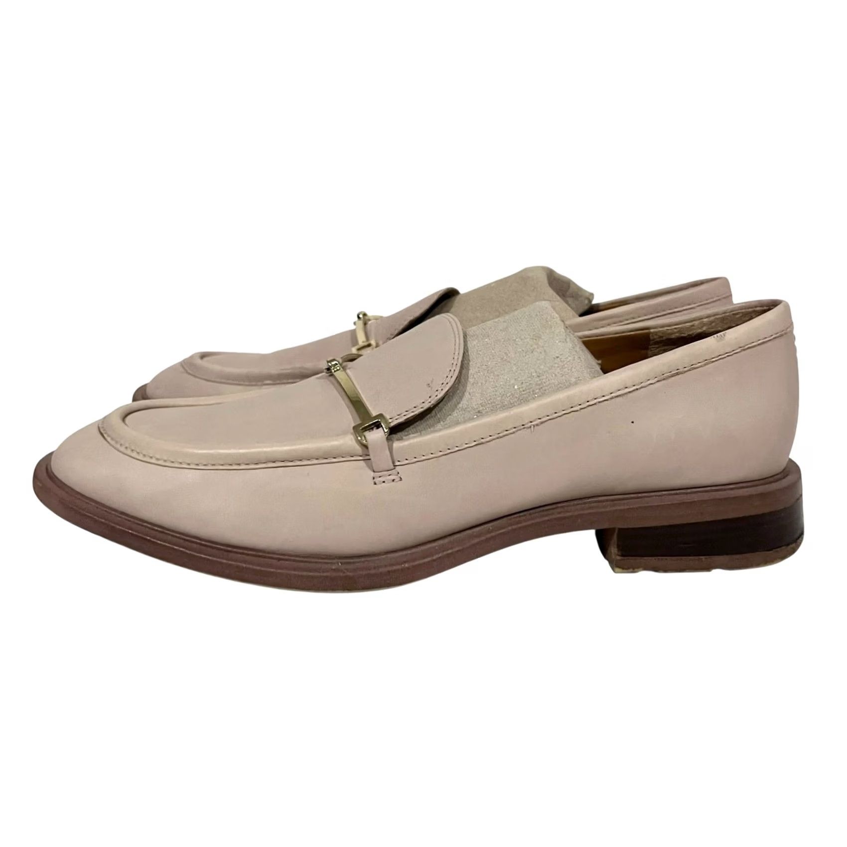 Franco Sarto Franco Sarto SARTO A-EDA Horse Bit Loafers Blush/Beige Leather Women Sz 8M Slip On Men? Women? Size US 8 / IT 38 - 4 Thumbnail