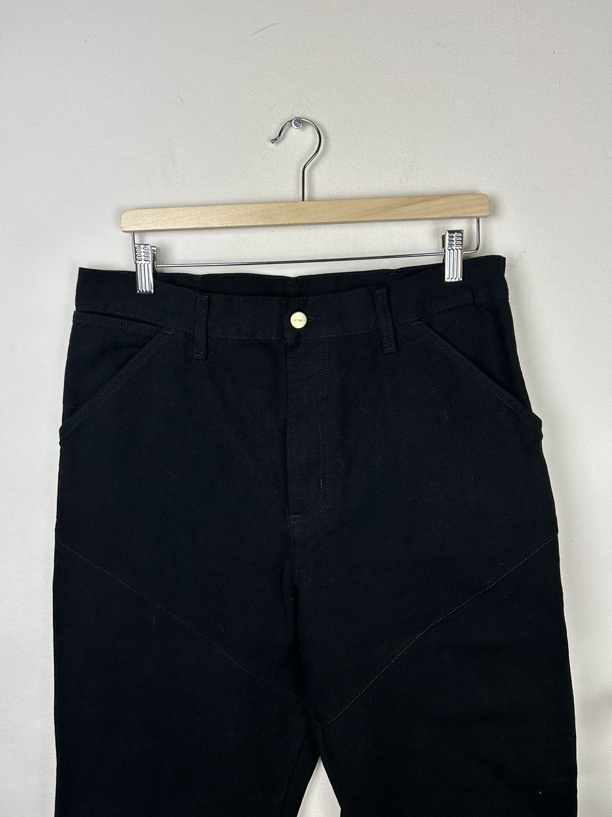 Carhartt × Vintage Carhartt vintage Black CarpanterRuck Single Knee baggy pants Size US 33 - 3 Thumbnail