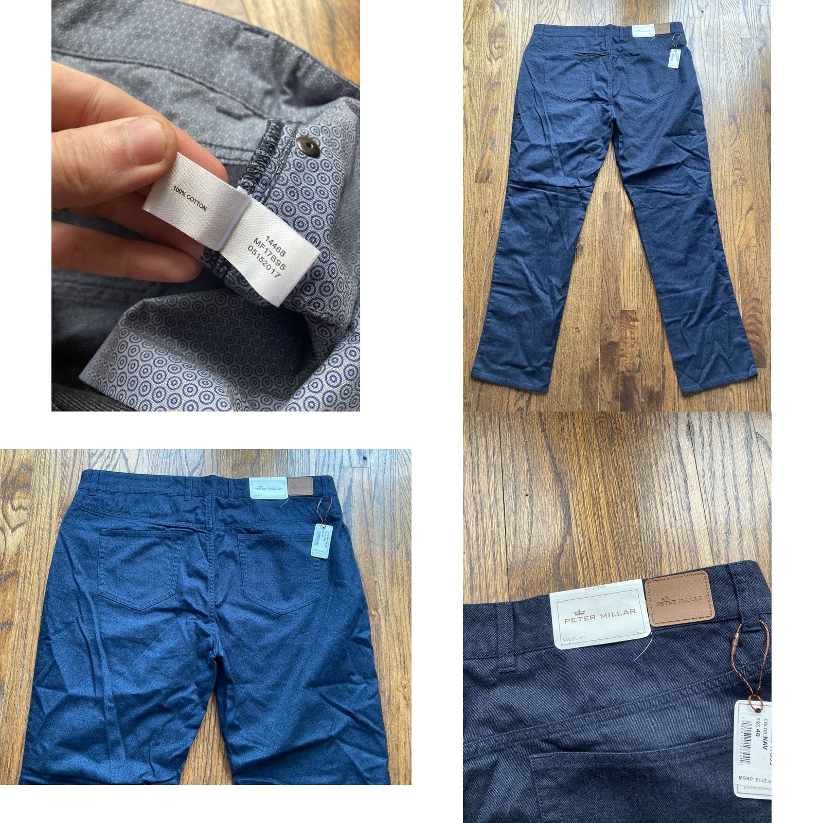 Peter Millar Peter Millar Pants Mens Size 40 Navy Blue Flannel Mountainside 5 Pocket NWT Size US 40 / EU 56 - 9 Thumbnail