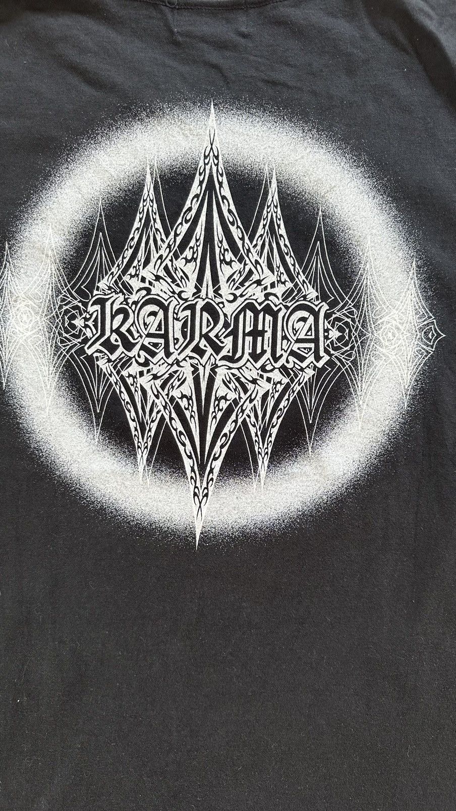 Japanese Brand VINTAGE KARMA MANTRA PUNK TEE Size US M / EU 48-50 / 2 - 7 Thumbnail