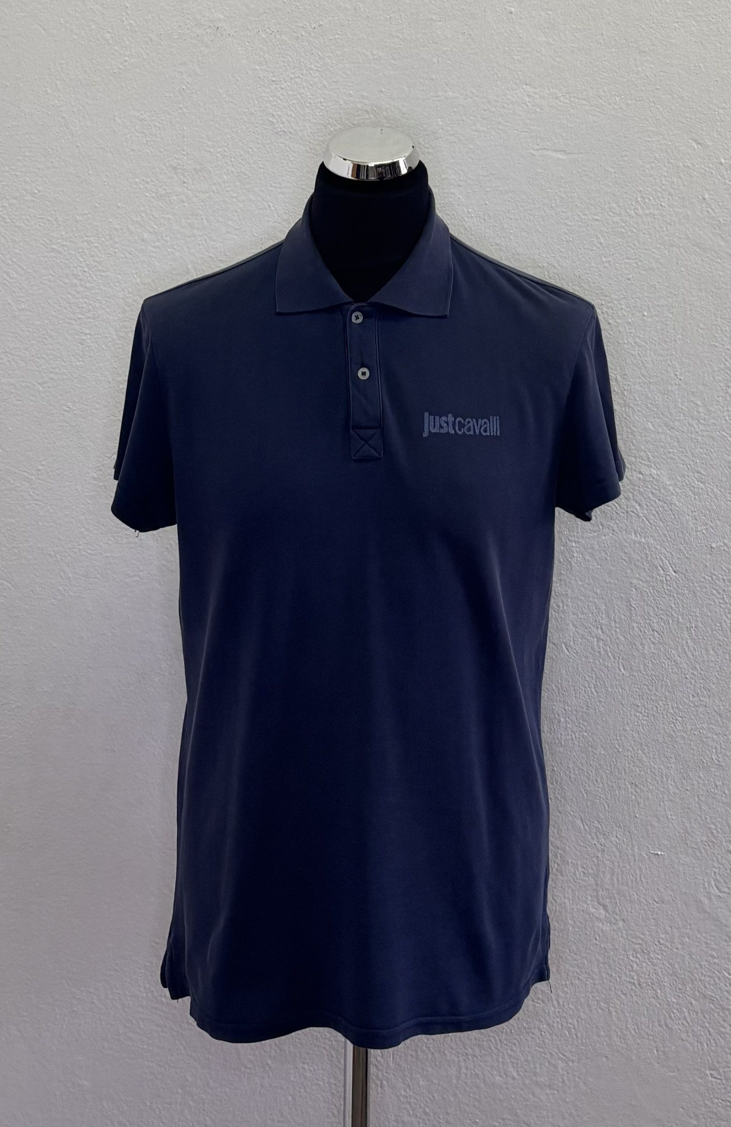 Just Cavalli Just Cavalli Navy Polo Large Size US L / EU 52-54 / 3 - 1 Thumbnail