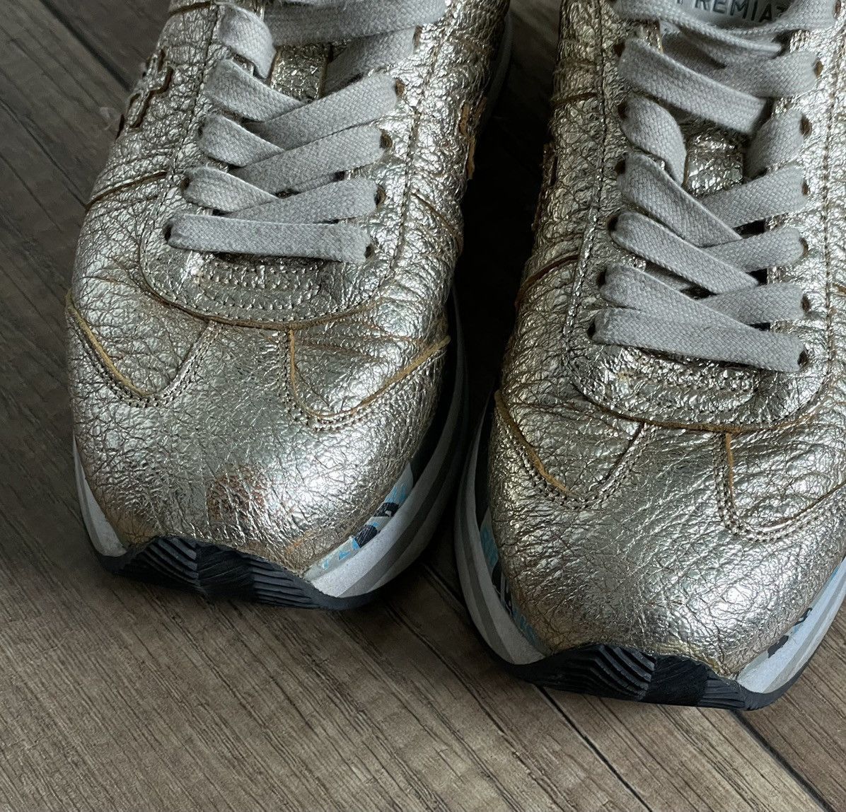 Premiata Premiata Women’s Gold Low Top Sneakers Shoes Size US 6 / IT 36 - 6 Thumbnail