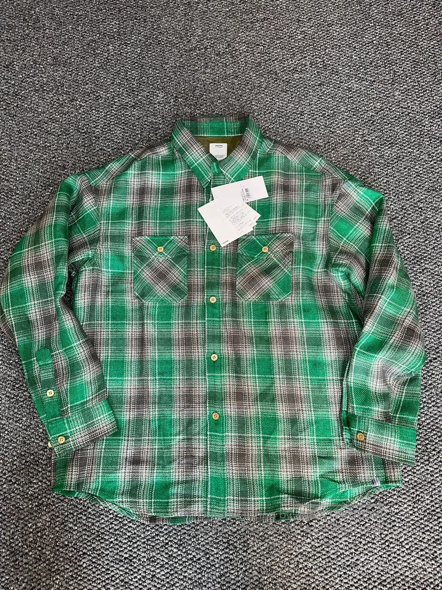 Visvim visvim green plaid shirt for spring. Size US M / EU 48-50 / 2 - 1 Thumbnail