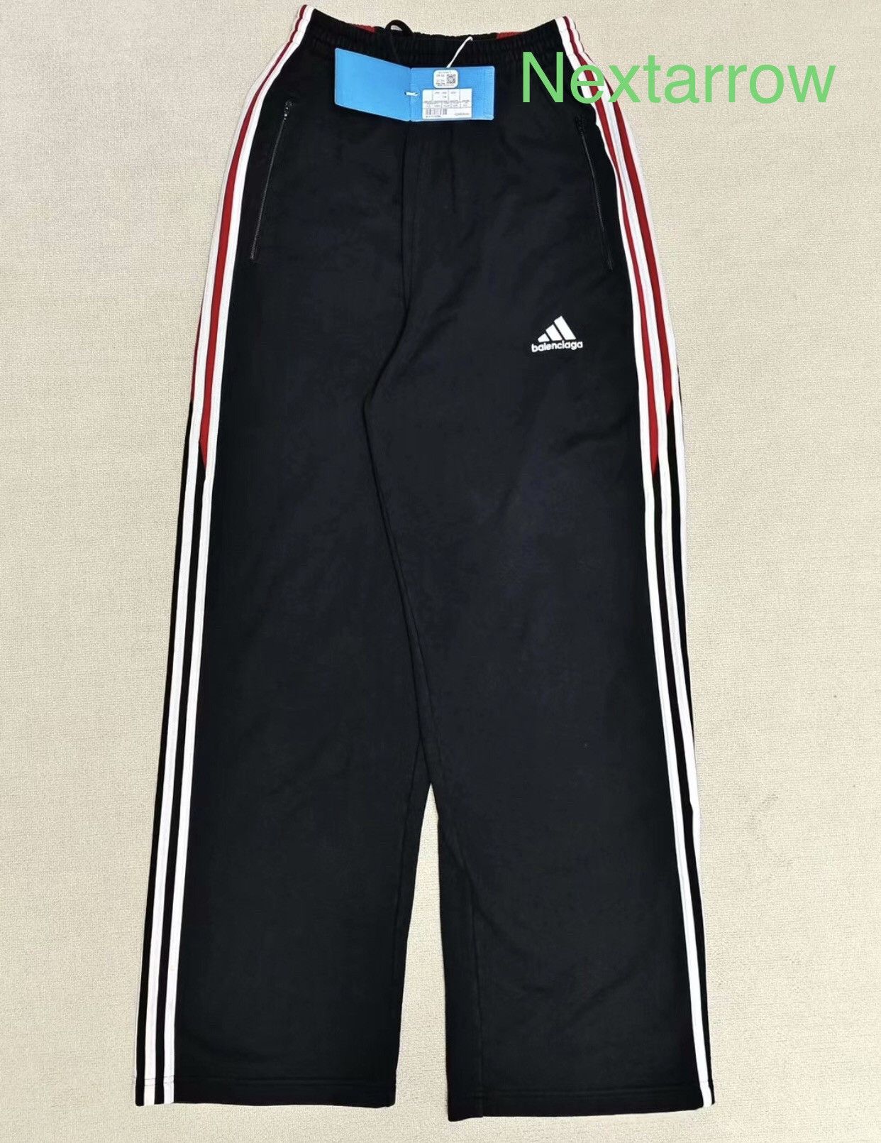 バレンシアガ 23SS RIPPED PANTS BLACK