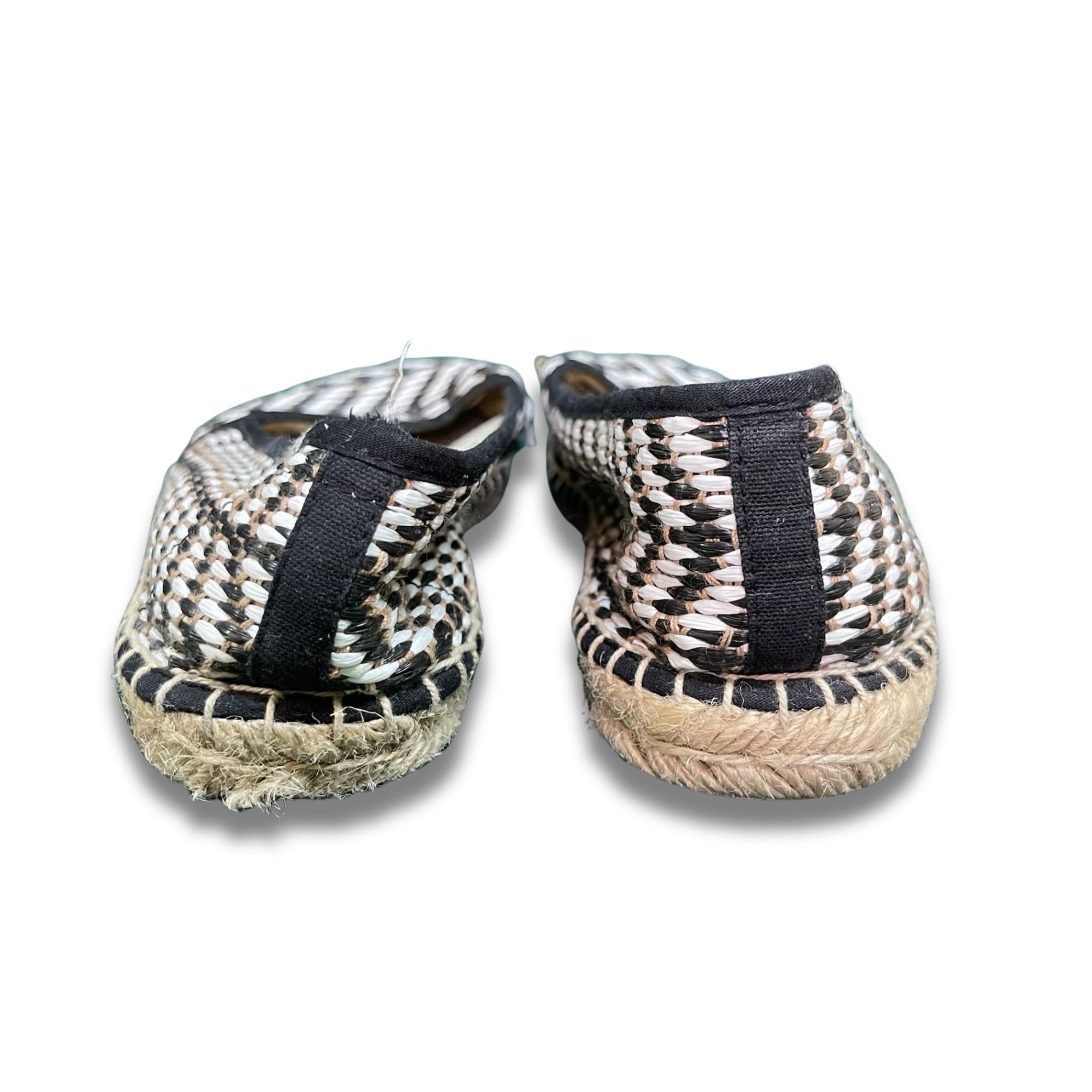 Soludos Soludos Raffia Low Cut Espadrilles Sz 7 Black & White Casual Size US 7 / IT 37 - 5 Thumbnail