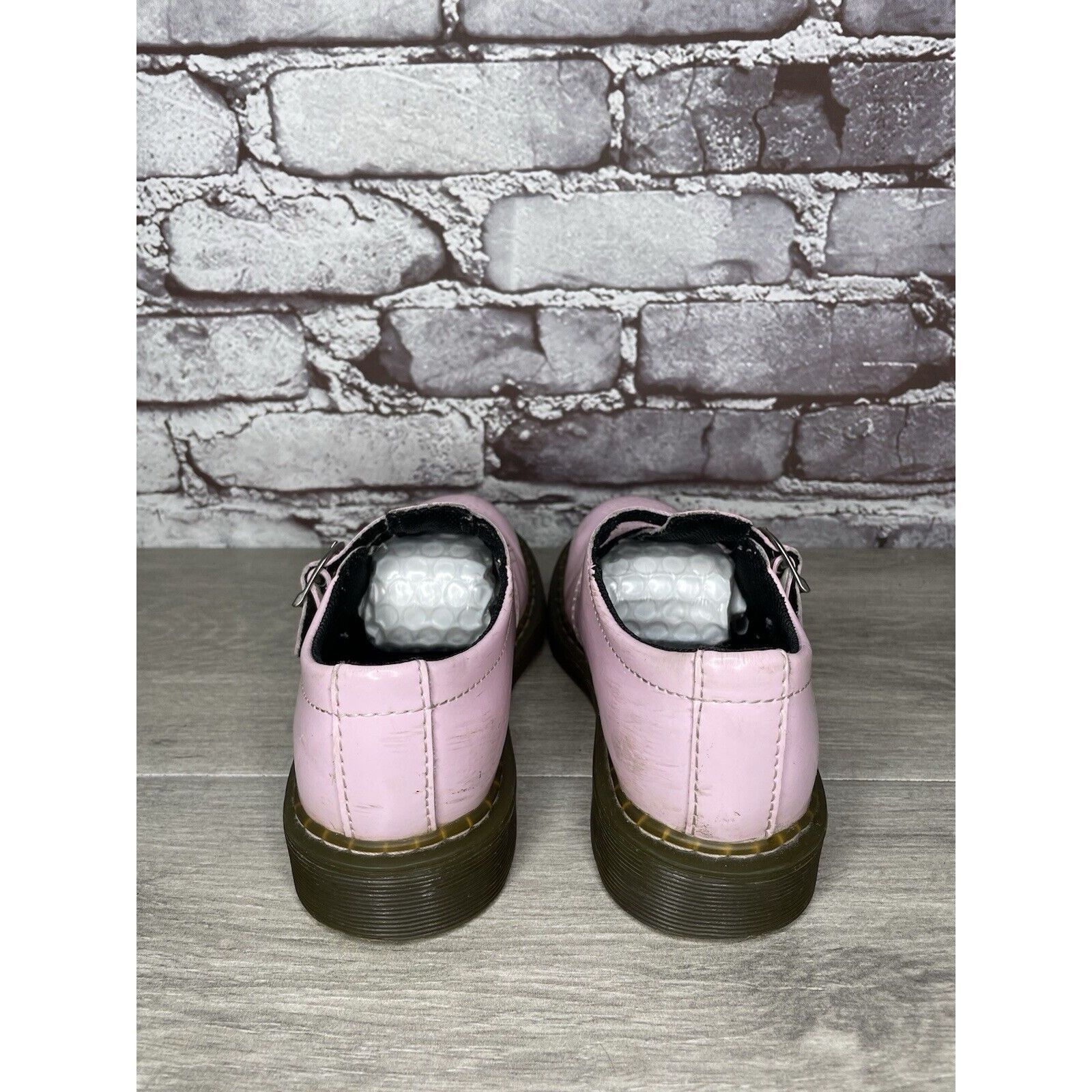 Dr. Martens Dr. Martens 8065 J Pink Patent Leather Mary Jane Strap Shoes Size US 5.5 / IT 35.5 - 5 Thumbnail