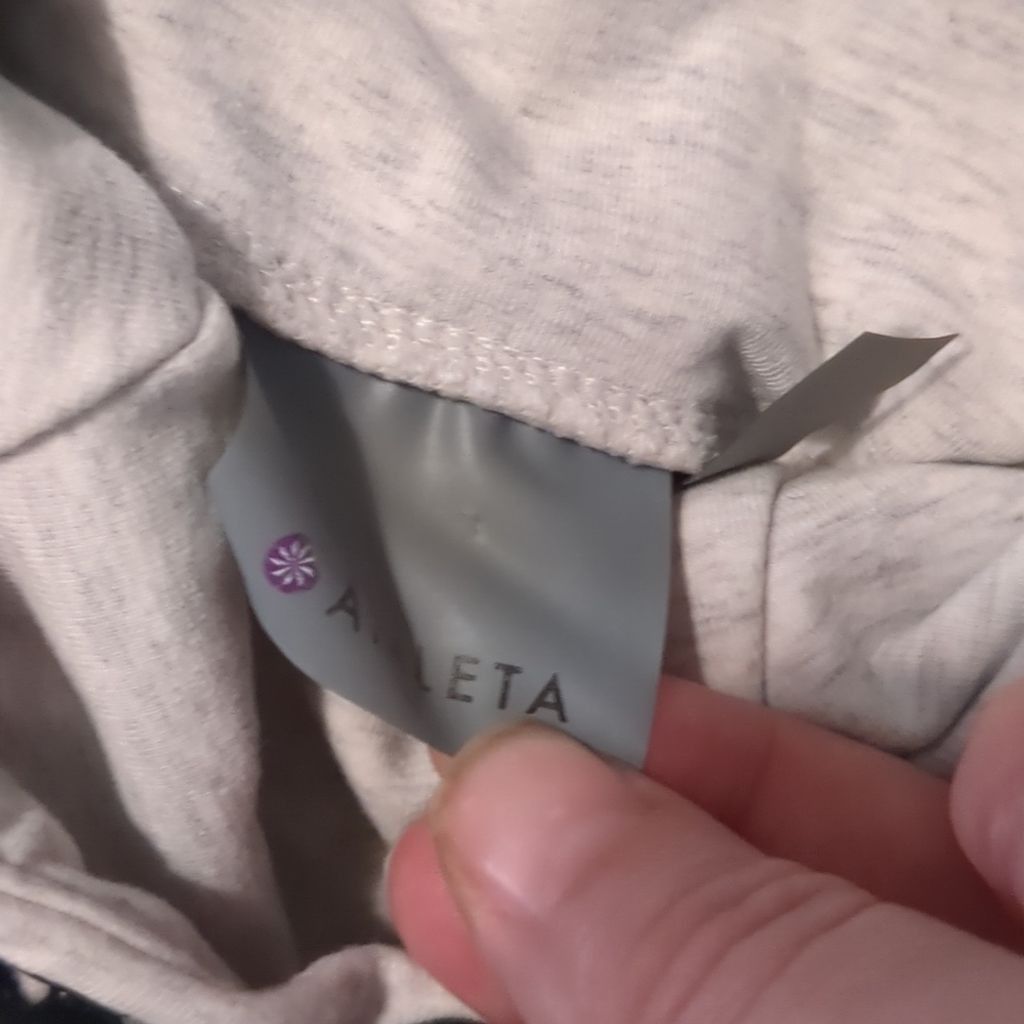 Athleta Athleta light gray and black hooded sweatshirt size XS Size XS / US 0-2 / IT 36-38 - 6 Thumbnail