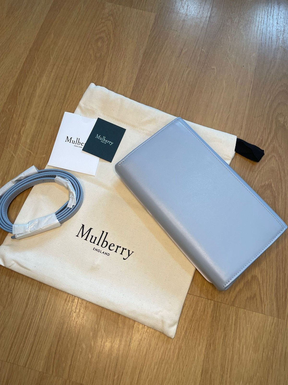 Mulberry Mulberry Lana Crossbody Poplin Blue Bag Size ONE SIZE - 3 Thumbnail