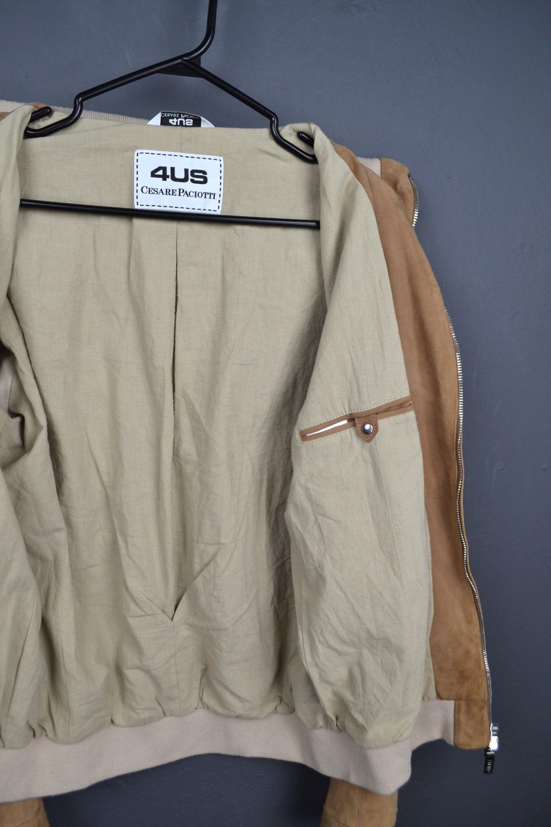 Paciotti Cesare Paciotti 4US Suede Leather Bomber Jacket 50 M Sabbia Size US M / EU 48-50 / 2 - 12 Thumbnail