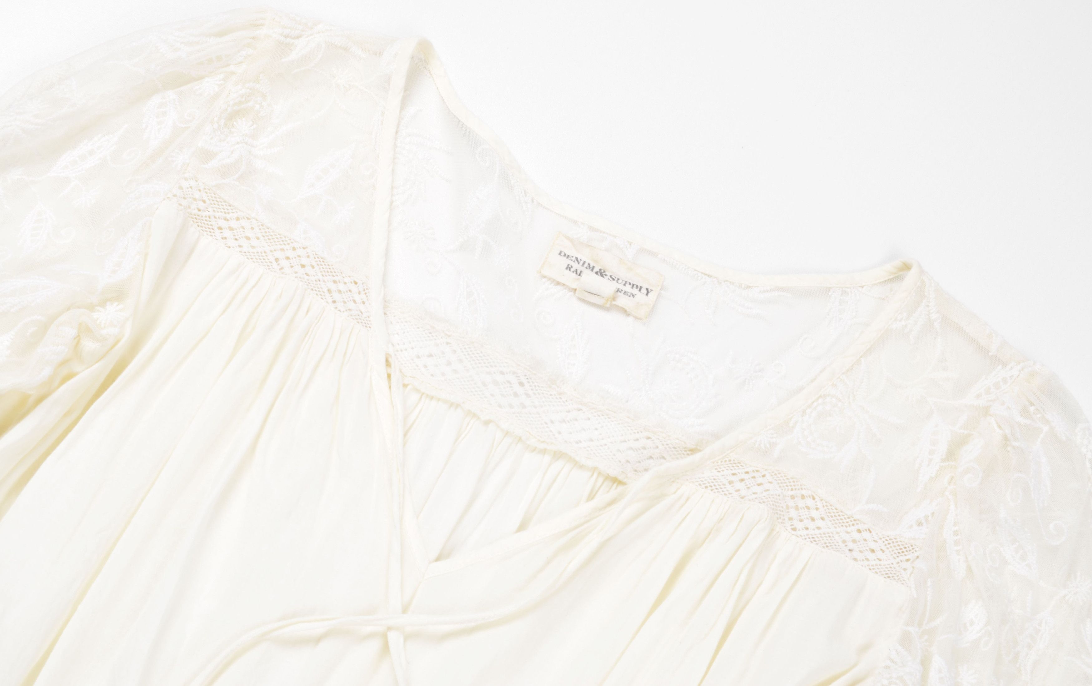 Denim & Supply Ralph Lauren Denim & Supply Ralph Lauren Cottagecore Lace Trim Boho Dress Size M / US 6-8 / IT 42-44 - 5 Thumbnail