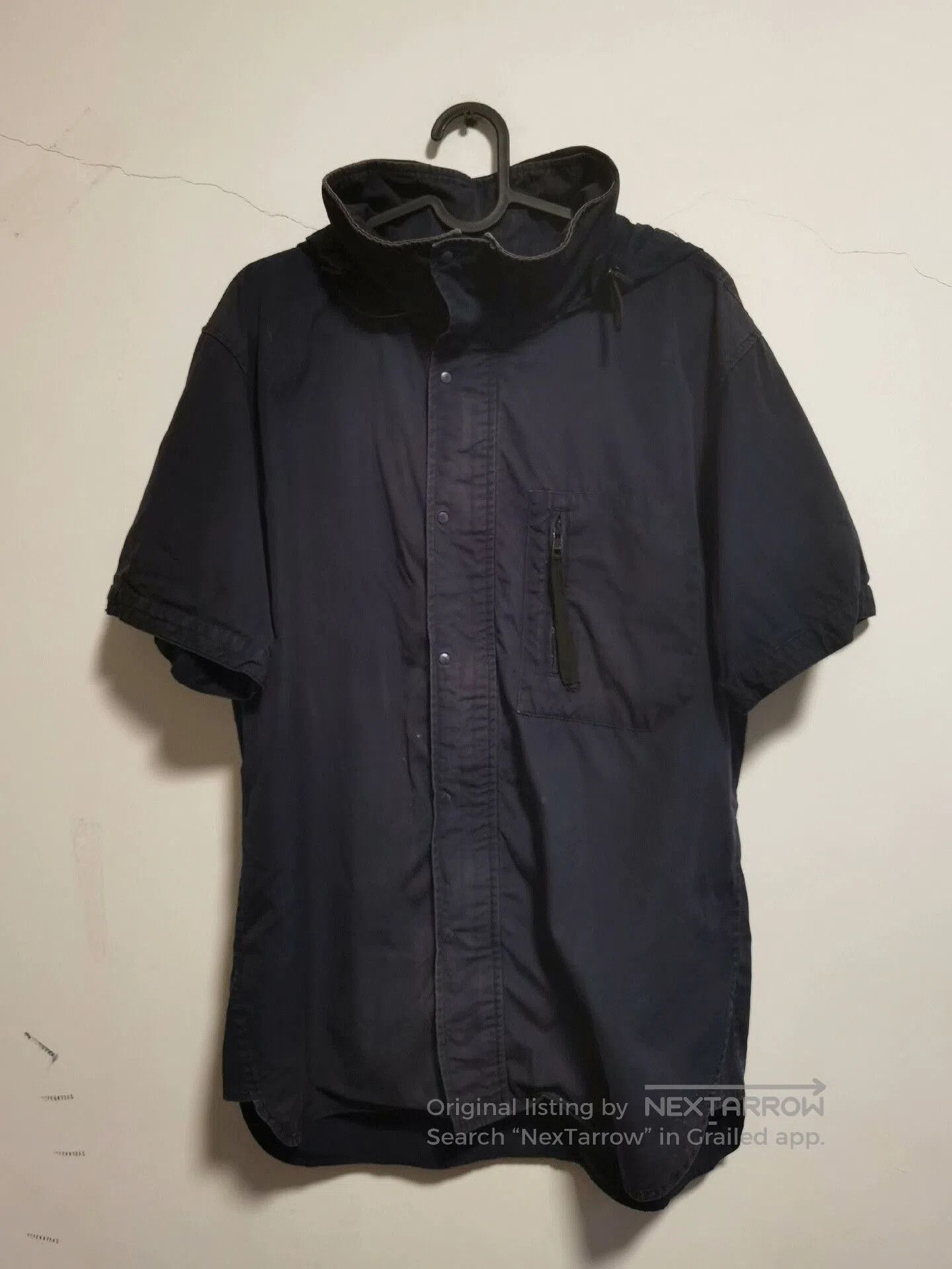 Number (N)ine vintage number nine short sleeve hooded shirt. Size US L / EU 52-54 / 3 - 1 Thumbnail