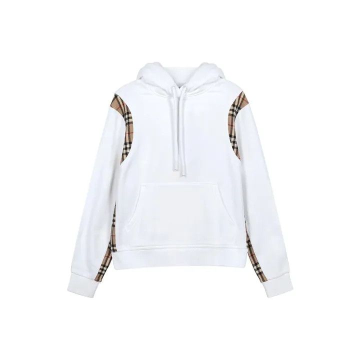 Burberry Burberry Plaid Panel Hoodie for Women 0079 Size XS / US 0-2 / IT 36-38 - 1 Thumbnail