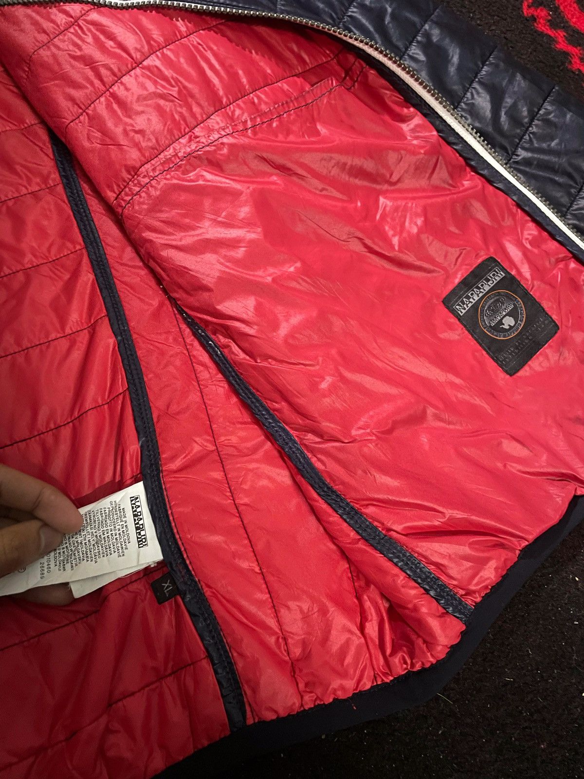 Napapijri × Vintage NAPAPIJIRI MINI PUFFER JACKET Size US XL / EU 56 / 4 - 2 Thumbnail