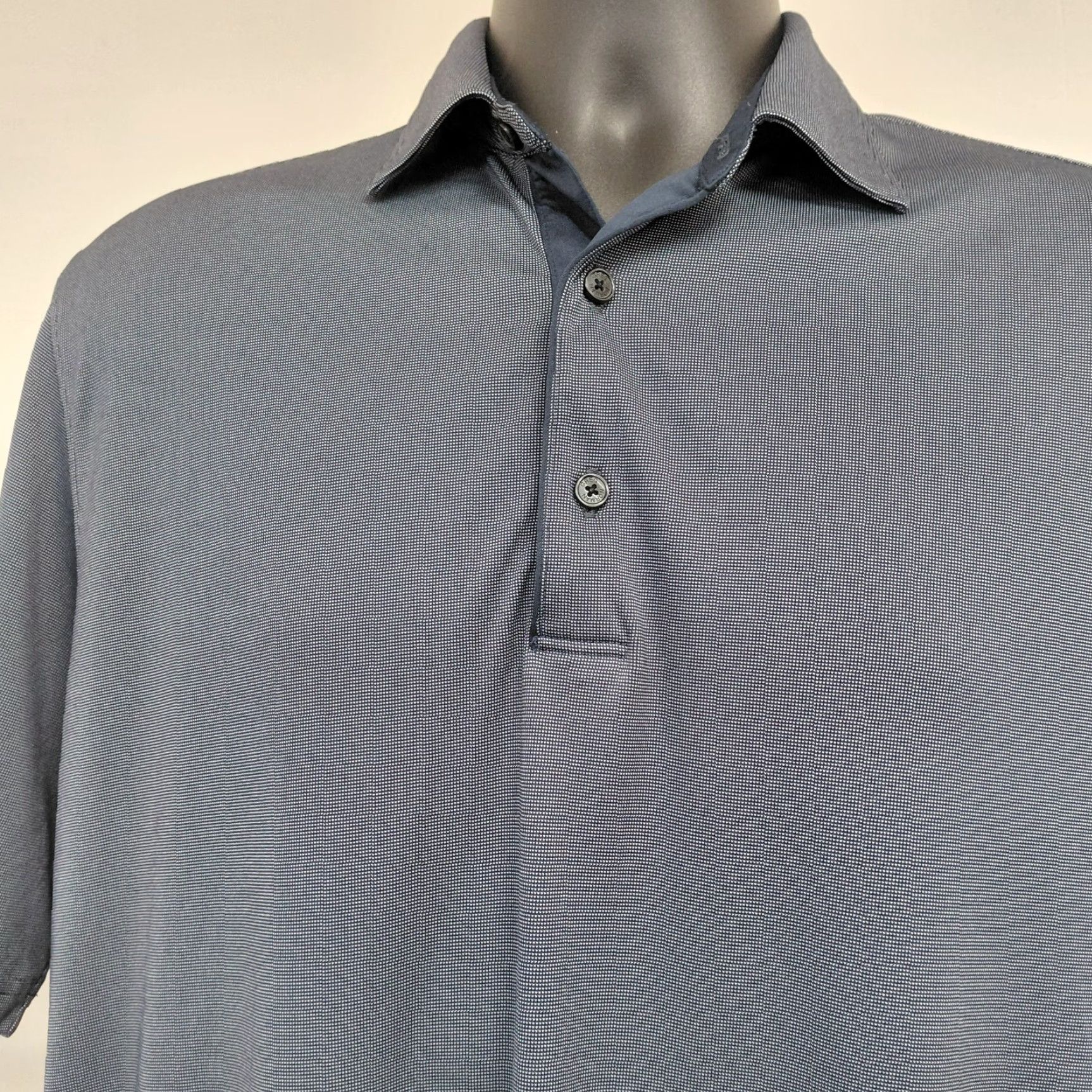 Vintage Greg Norman ML 75 Play Dry Polo Shirt Men's Medium Gray Short Sleeve Golf Polo Shirts, Breathable, Moisture Wicking, Embroidered Logo Mens Golf Shirt Size US M / EU 48-50 / 2 - 6 Thumbnail