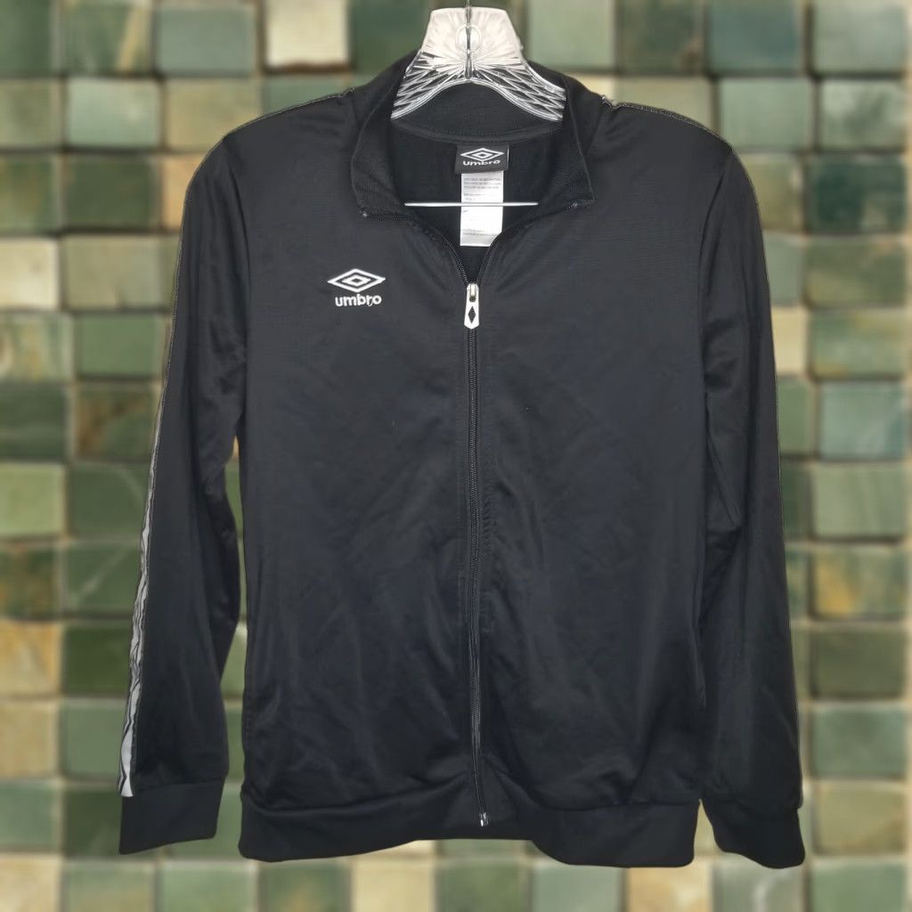 Umbro Umbro Womens Activewear Jacket Long Sleeve Black Full Zip Size L Size L / US 10 / IT 46 - 1 Thumbnail