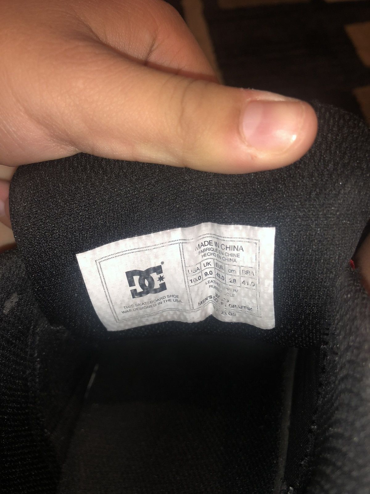 DC DC Black Graffics Gum Bottoms Sz 10 Size US 10 / EU 43 - 8 Thumbnail