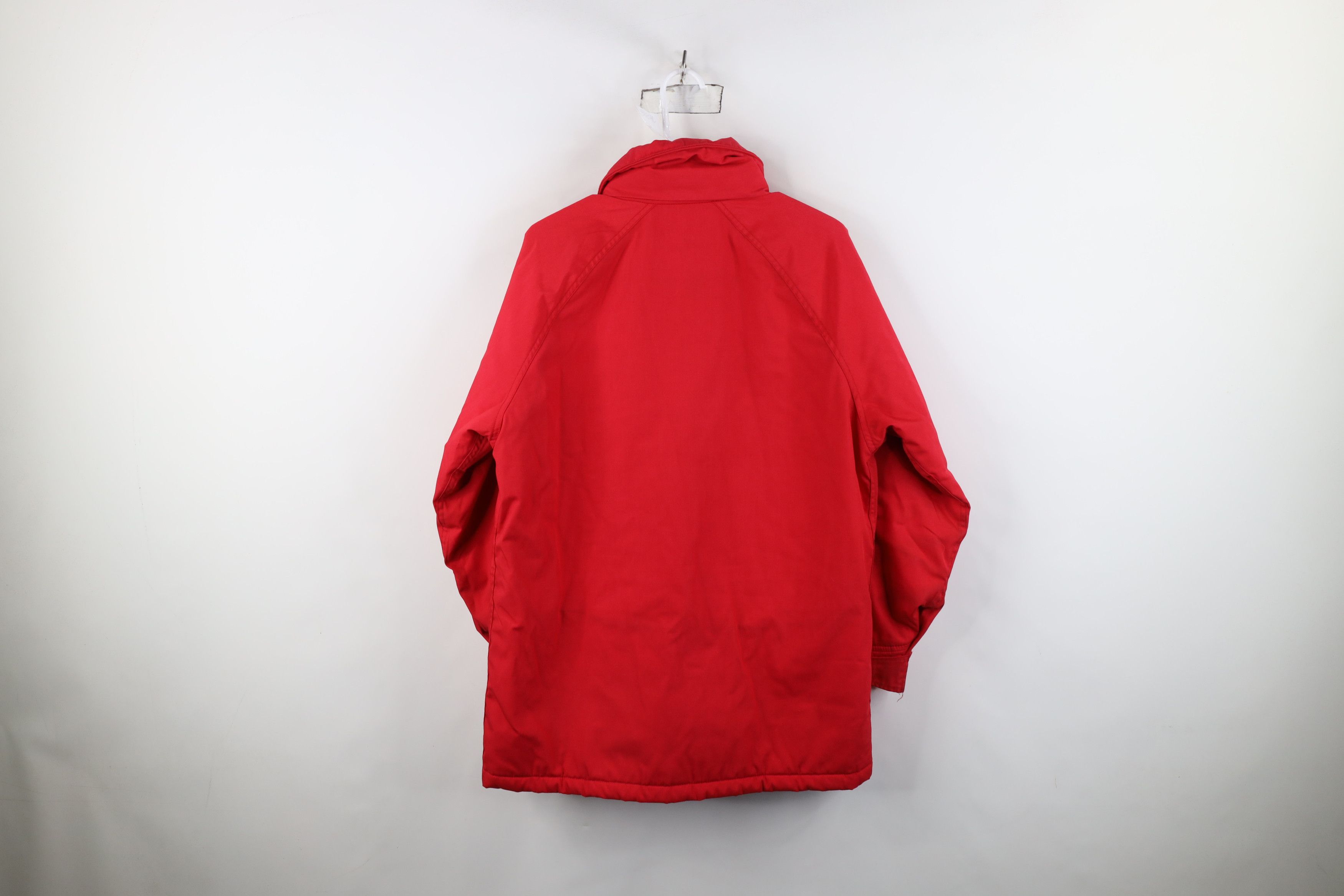 Woolrich Woolen Mills Vintage 90s Woolrich Distressed Quilted Parka Jacket Red USA Size L / US 10 / IT 46 - 14 Thumbnail