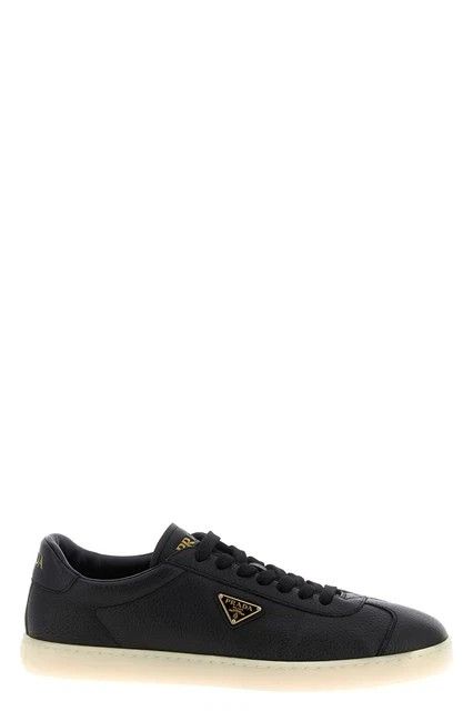 Prada PRADA Downtown Black Leather Sneakers New & Authentic Size US 5 / EU 37 - 1 Thumbnail