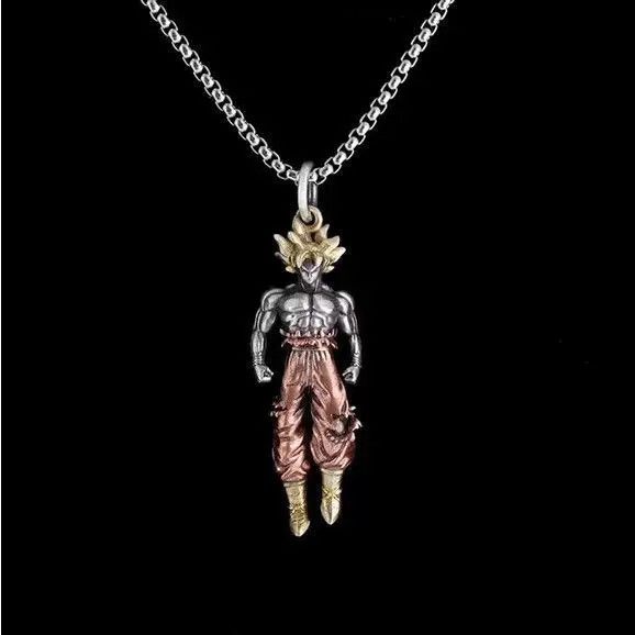Jewelry Super Saiya Son Goku Pendant Necklace Size ONE SIZE - 1 Thumbnail