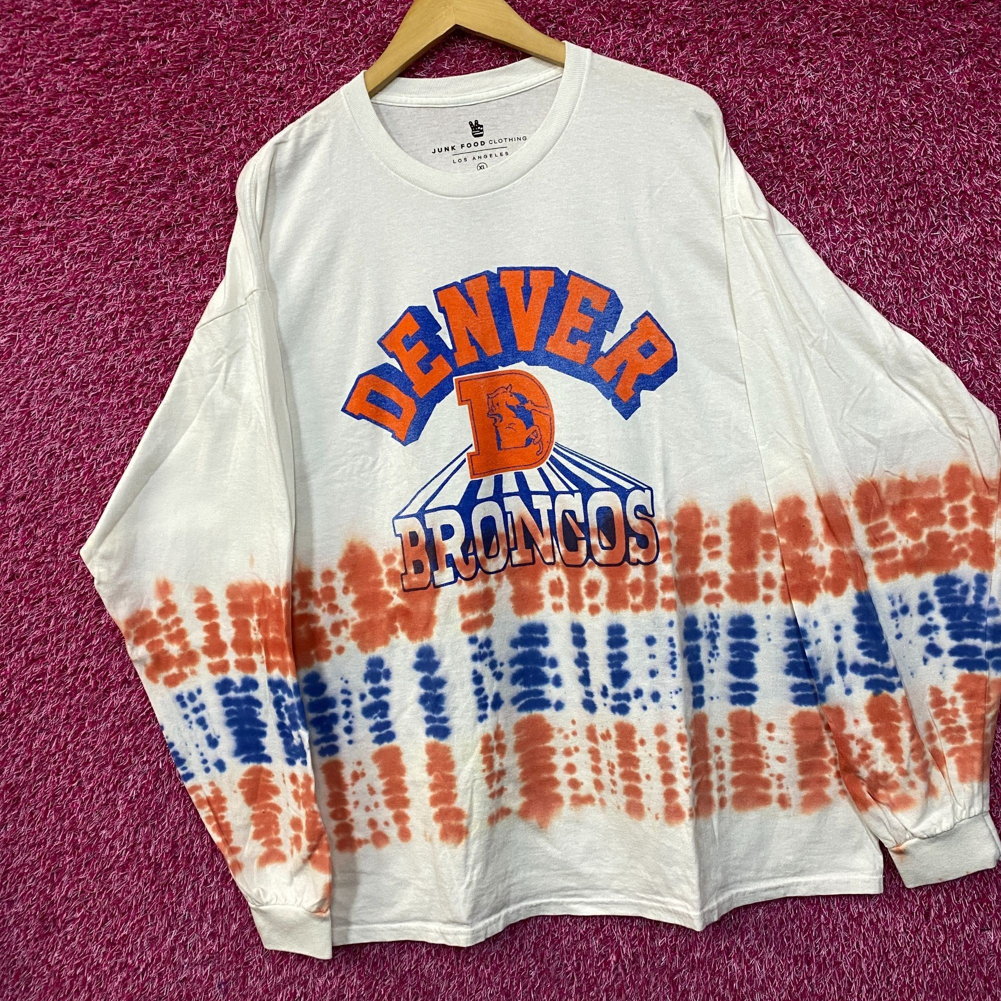 NFL NFL AFC West Denver Broncos Tie-Dye long Sleeve Shirt XL Size US XL / EU 56 / 4 - 3 Thumbnail