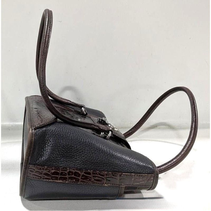 Brighton Vintage Brighton Leather Croc Embossed Tote Shoulder Bag Size ONE SIZE - 7 Thumbnail