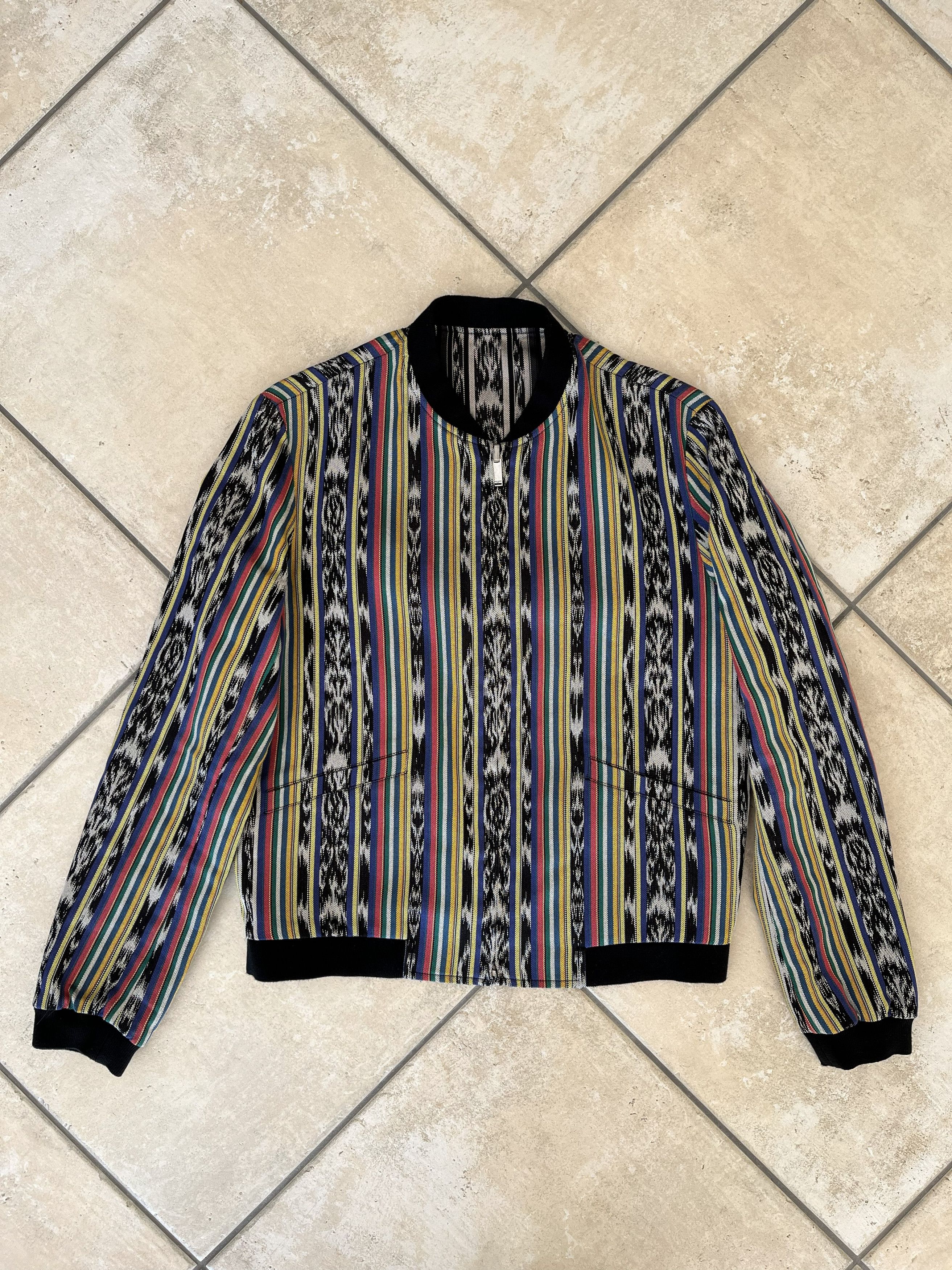 Saint Laurent Paris SS18 Saint Laurent Paris IKAT Teddy Jacket Reversible Size US M / EU 48-50 / 2 - 1 Thumbnail