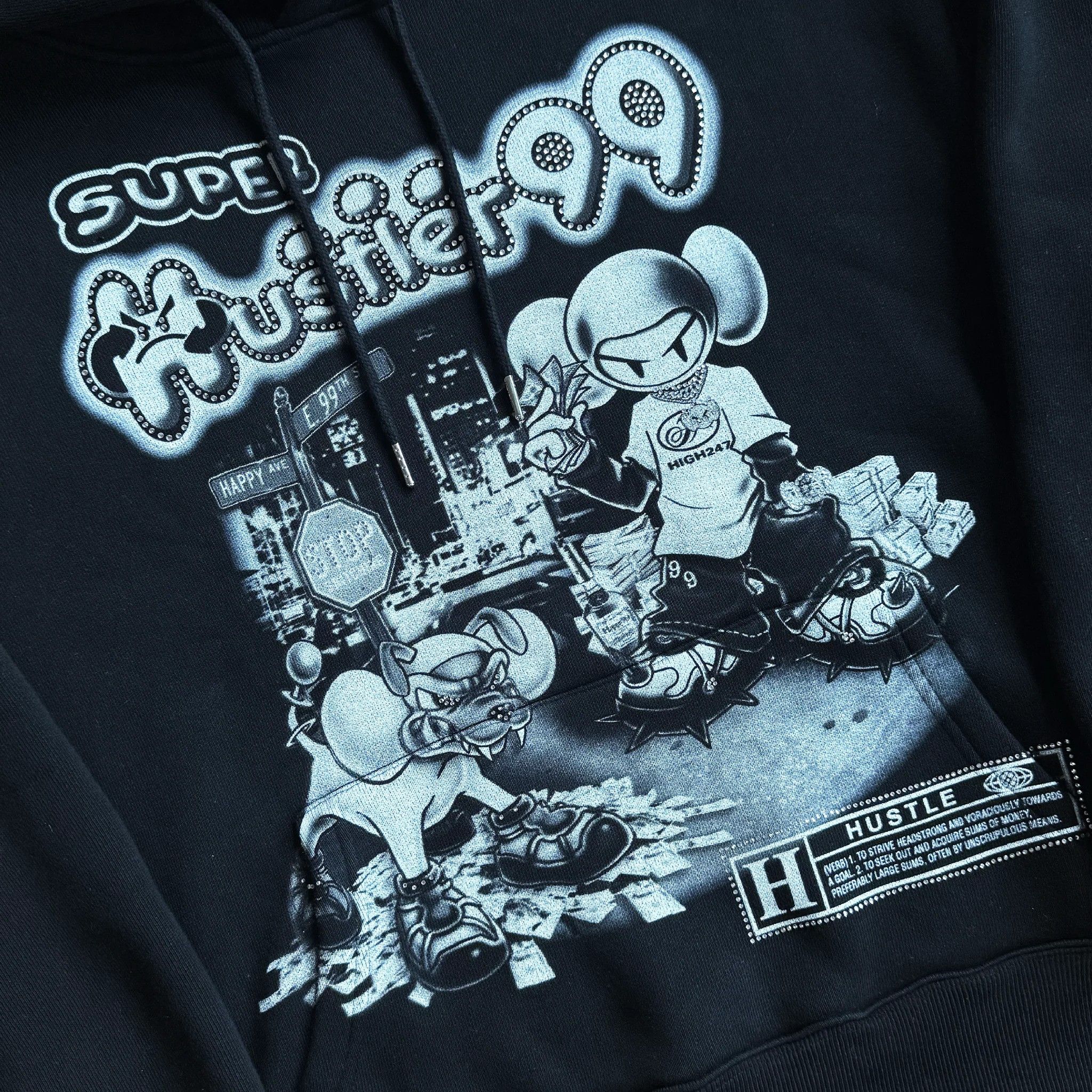 Happy99 × Stray Rats Happy 99 Super Hustler Hoodie | Grailed