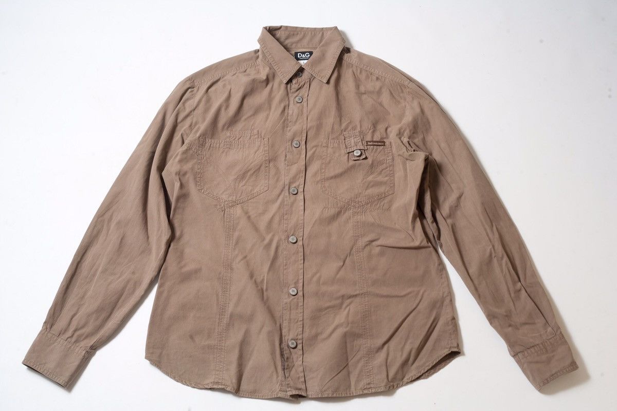 Dolce & Gabbana Dolce & Gabbana Military Shirt Size US L / EU 52-54 / 3 - 1 Thumbnail