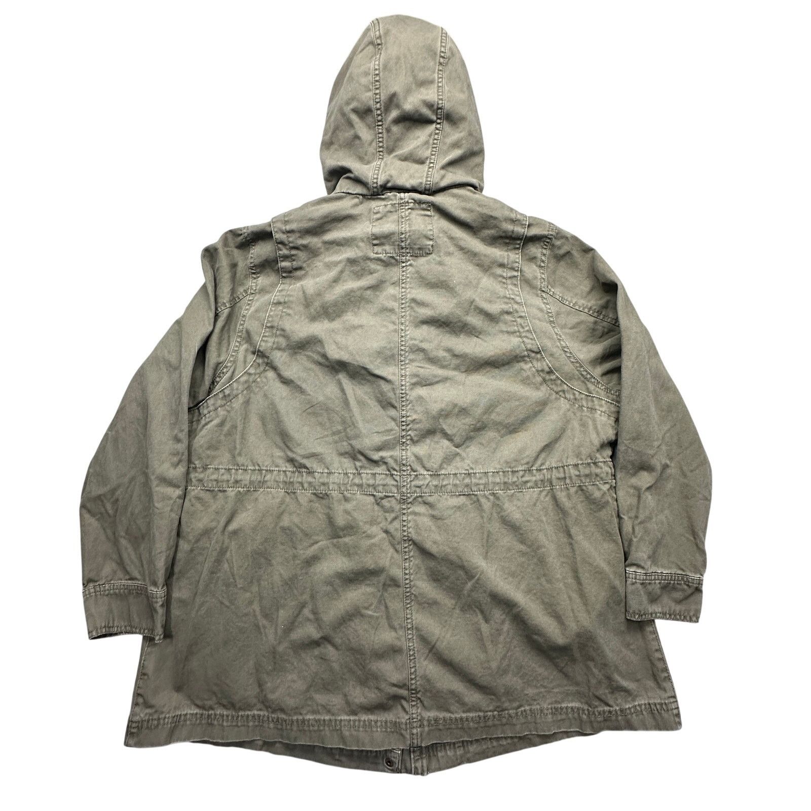 Other Ava & Viv Military Utility Hooded Coat Jacket Womens 1X Size ONE SIZE - 2 Thumbnail