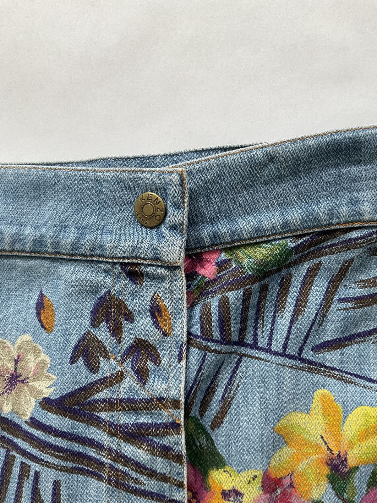 Kenzo Kenzo vintage denim printed skirt Size 30" / US 8 / IT 44 - 5 Thumbnail
