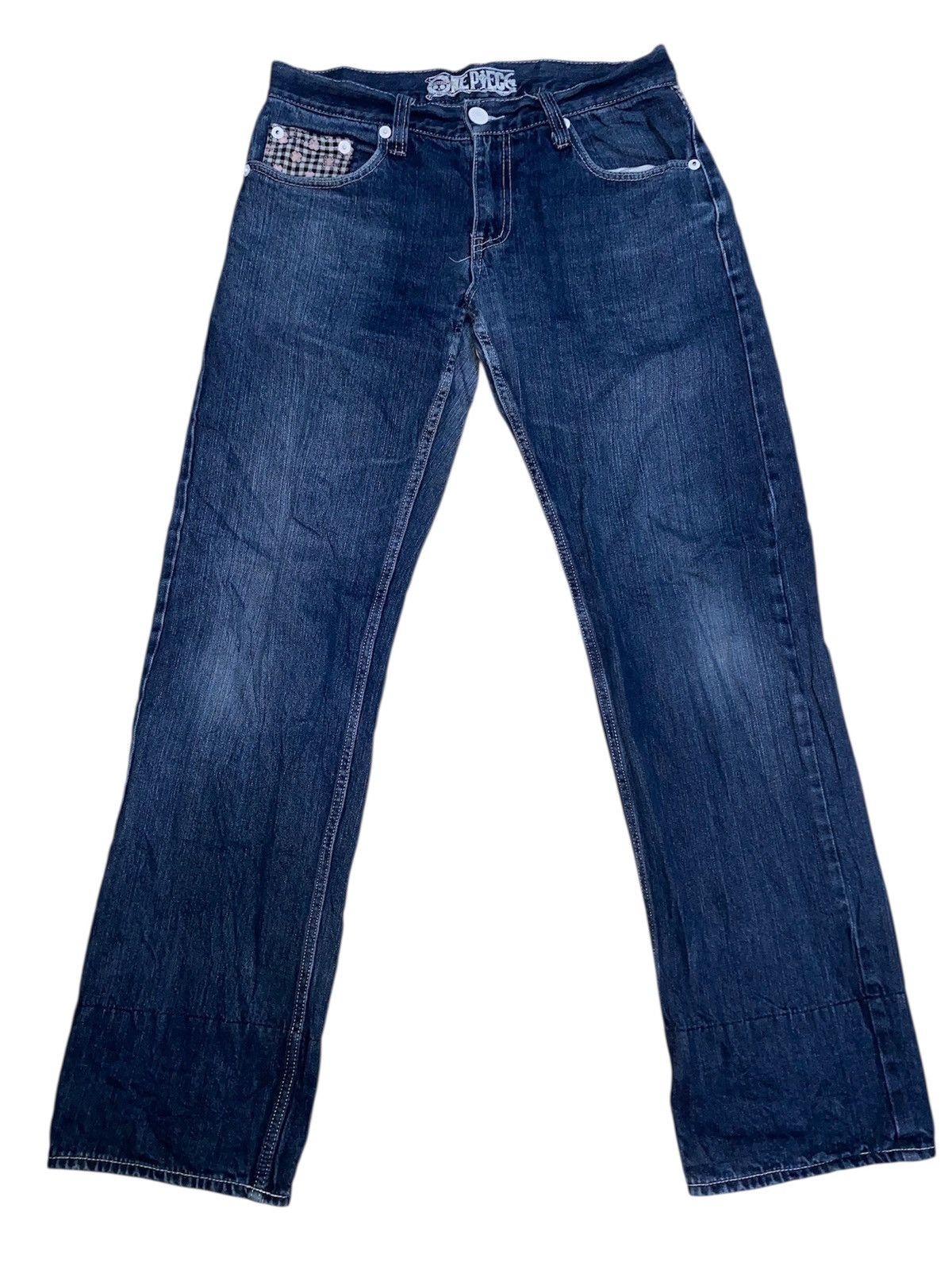 Japanese Brand Vintage One Piece Tony Chopper Evisu Style Jeans Size US 32 / EU 48 - 2 Thumbnail