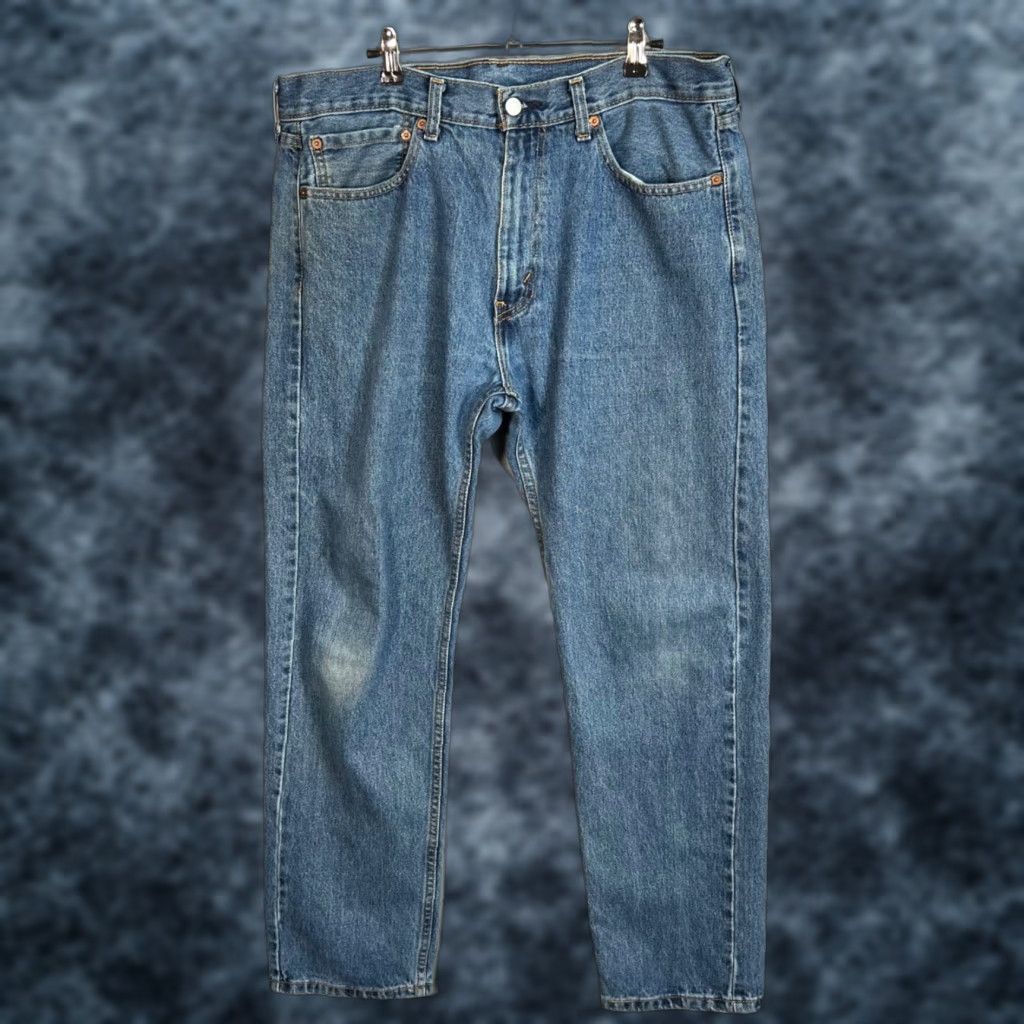 Levi's VINTAGE Levi's Jeans Regular 505 Men's Jeans Adult Medium Blue 36x32 Denim 5-Pocket Modern Classic Men’s Jeans Size US 36 / EU 52 - 1 Thumbnail