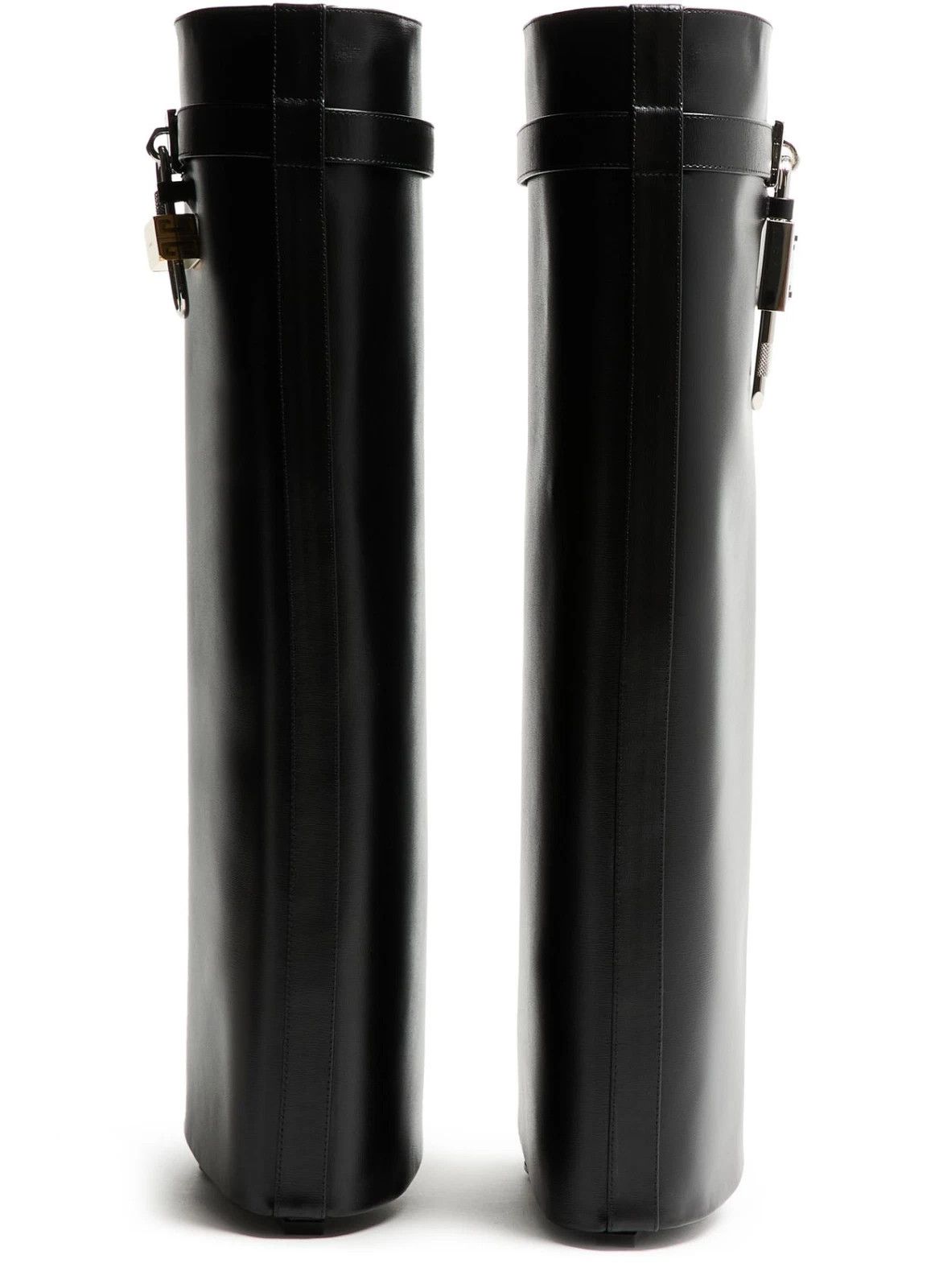 Givenchy GIVENCHY Shark Lock Black Leather 90mm Ankle Boots Size US 11 / IT 41 - 3 Thumbnail