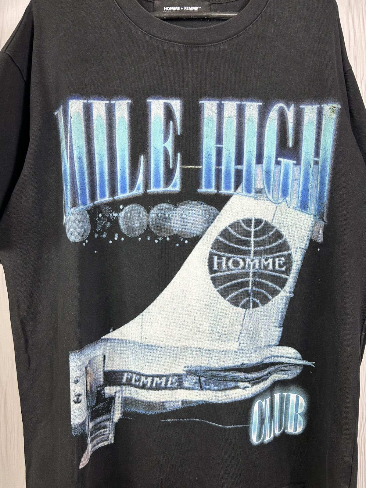 Homme + Femme La Homme + Femme Mile High Cotton T-Shirt Size M Size US M / EU 48-50 / 2 - 4 Thumbnail
