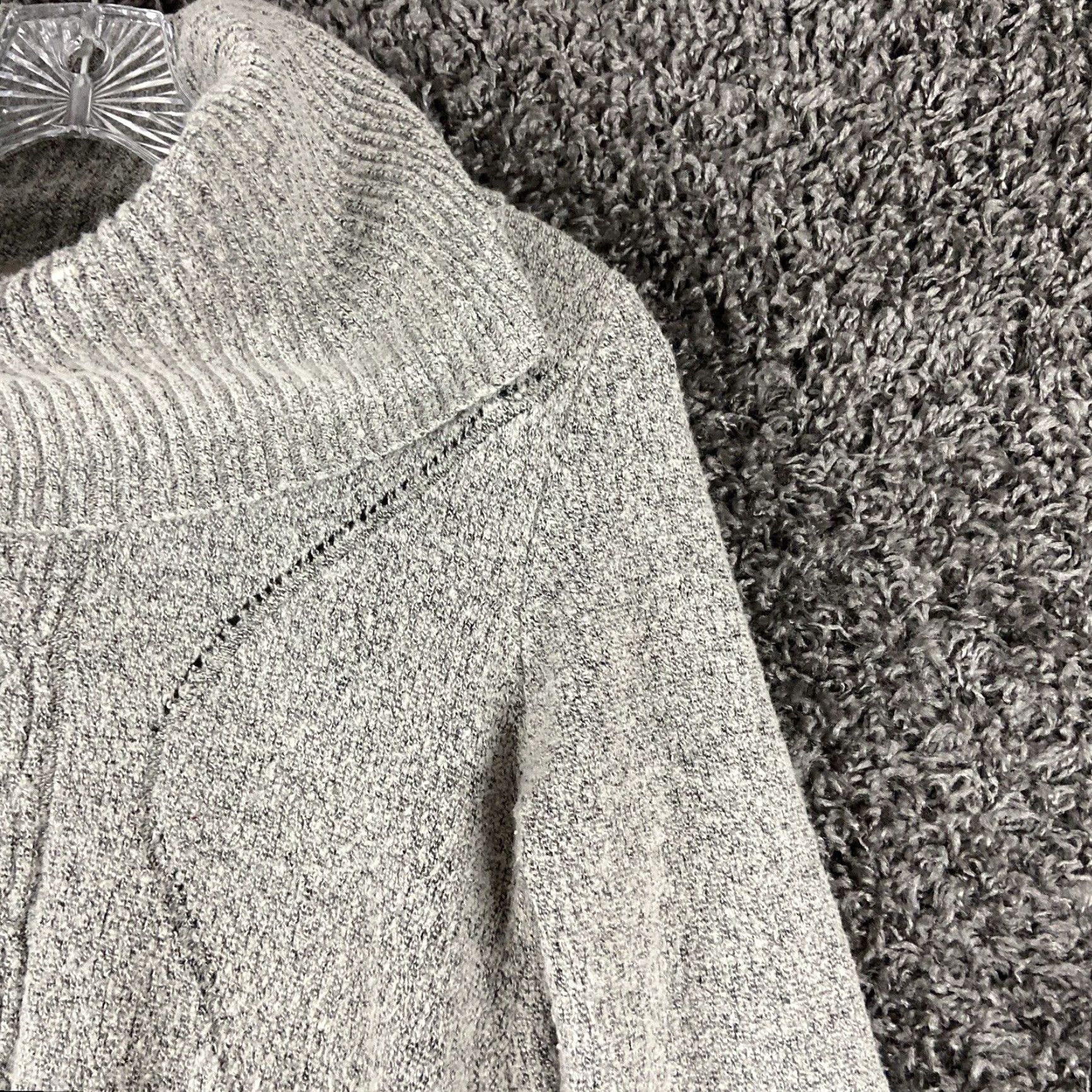 Vintage Fresh Women's Gray Knit Long Sleeve Turtleneck Sweater Small Size S / US 4 / IT 40 - 5 Thumbnail
