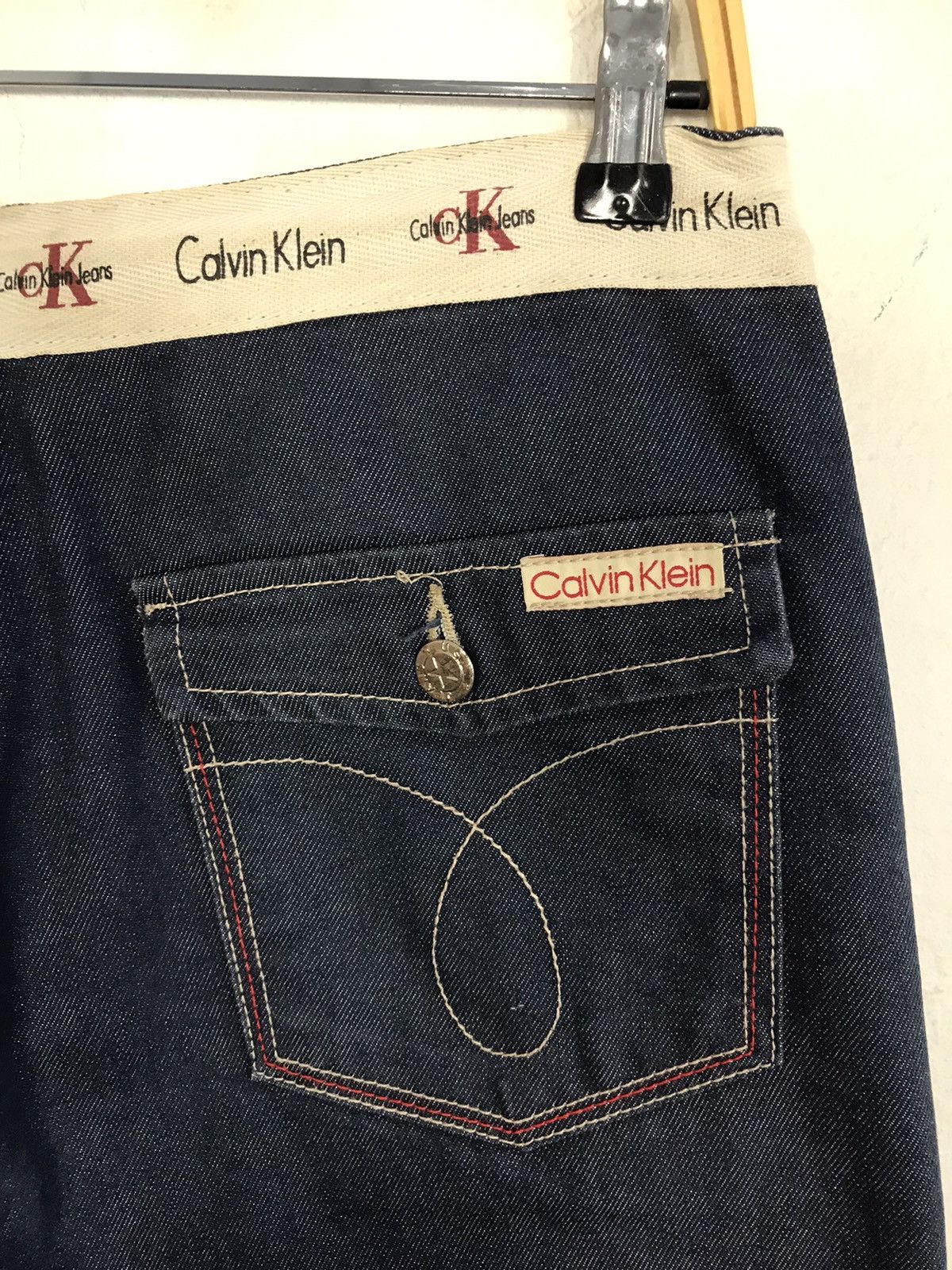 Calvin Klein × Vintage Vintage Calvin Klein Indigo Denim Zipper Size US 30 / EU 46 - 11 Thumbnail