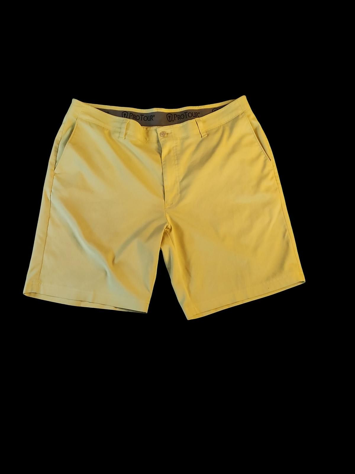 Other ProTour Men's Yellow Casual Golf Shorts Size US 32 / EU 48 - 3 Thumbnail