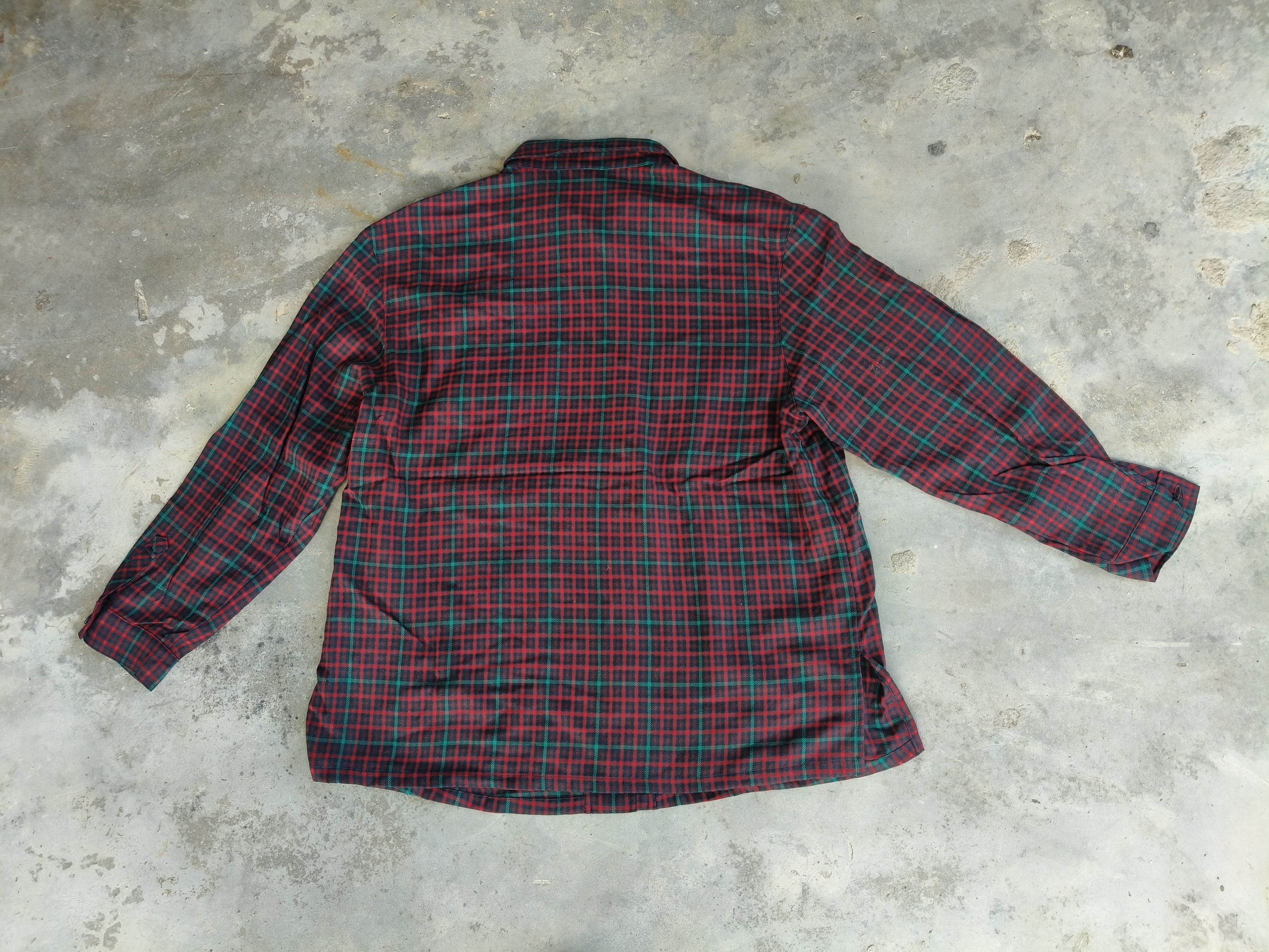 Japanese Brand Vintage Flannel Wool Button up Size XL / US 12-14 / IT 48-50 - 4 Thumbnail