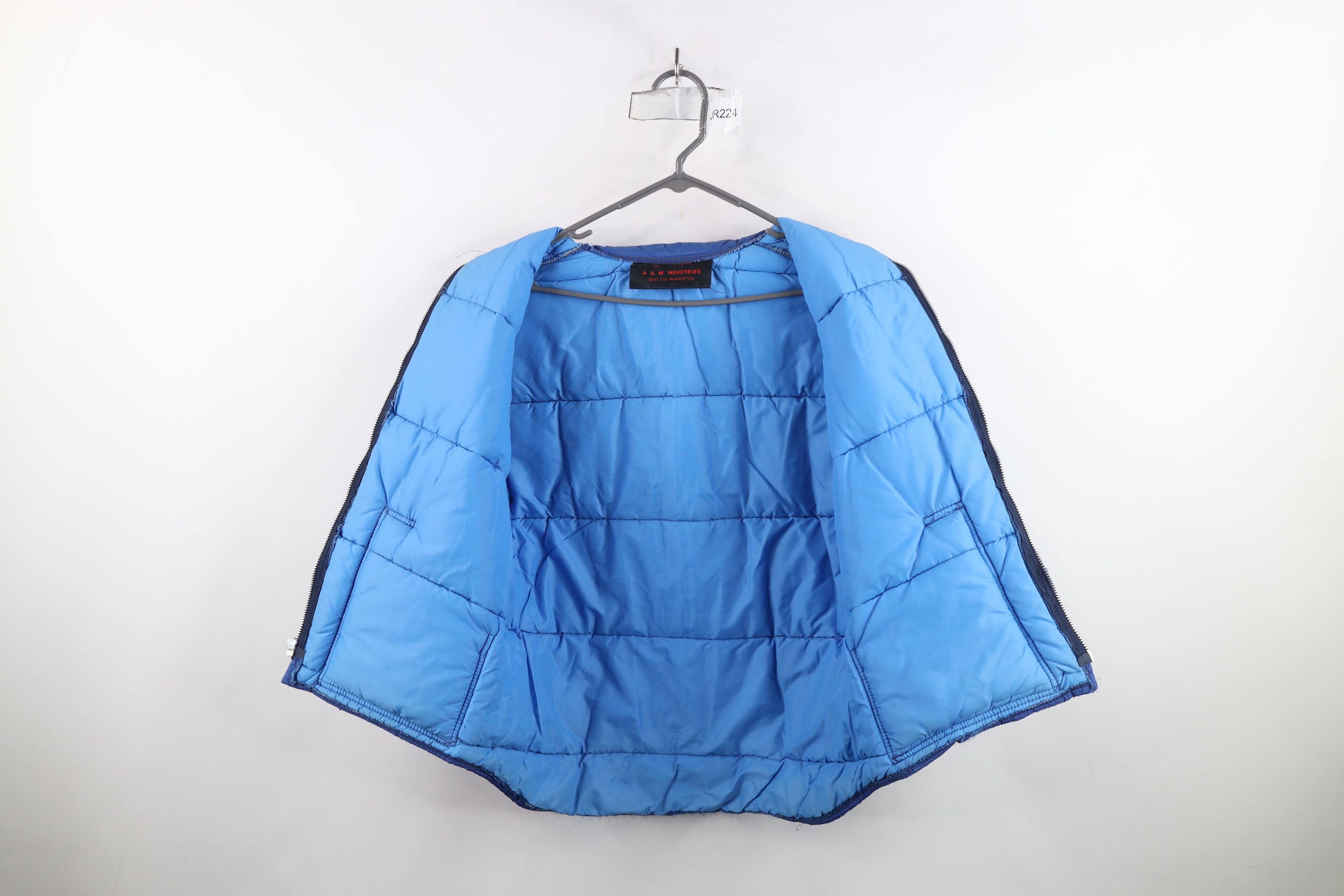 Vintage Vintage 70s Streetwear Blank Puffer Vest Jacket Royal Blue Size US M / EU 48-50 / 2 - 9 Thumbnail