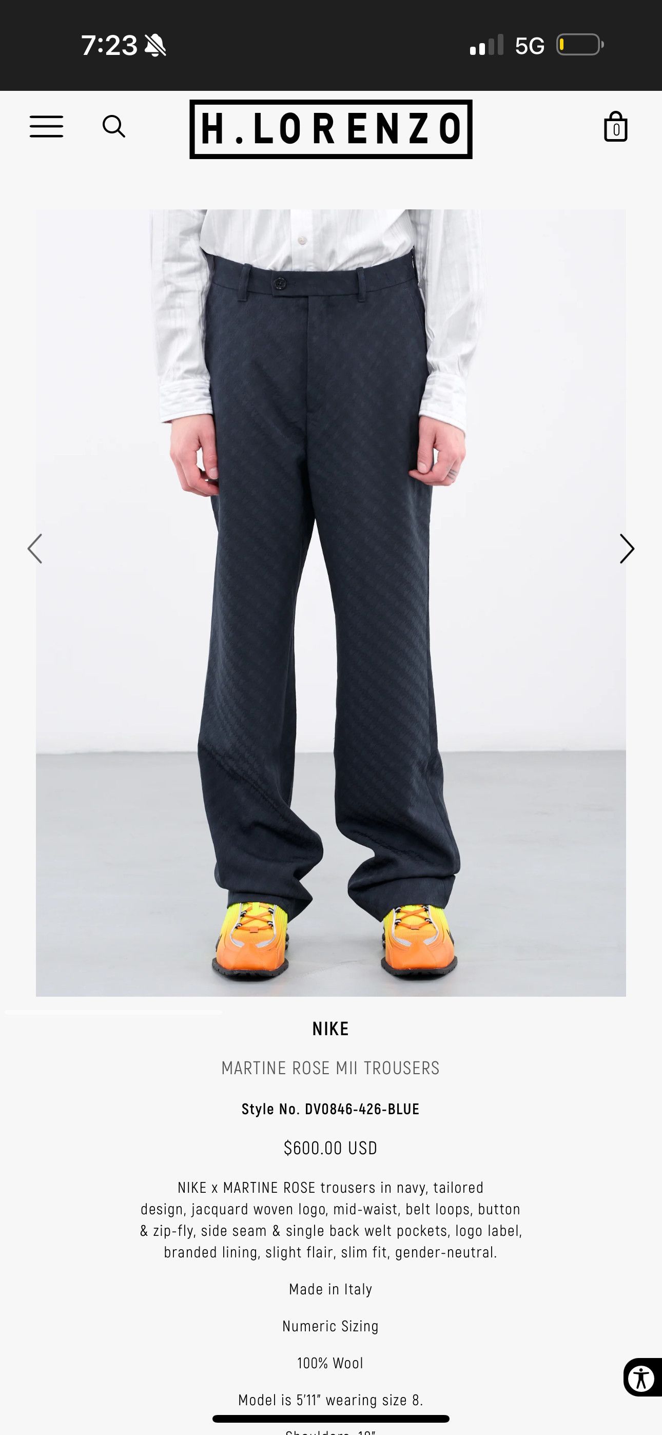 Martine Rose Nike x MARTINE ROSE MII TROUSERS Size 27" / US 4 / IT 40 - 2 Thumbnail
