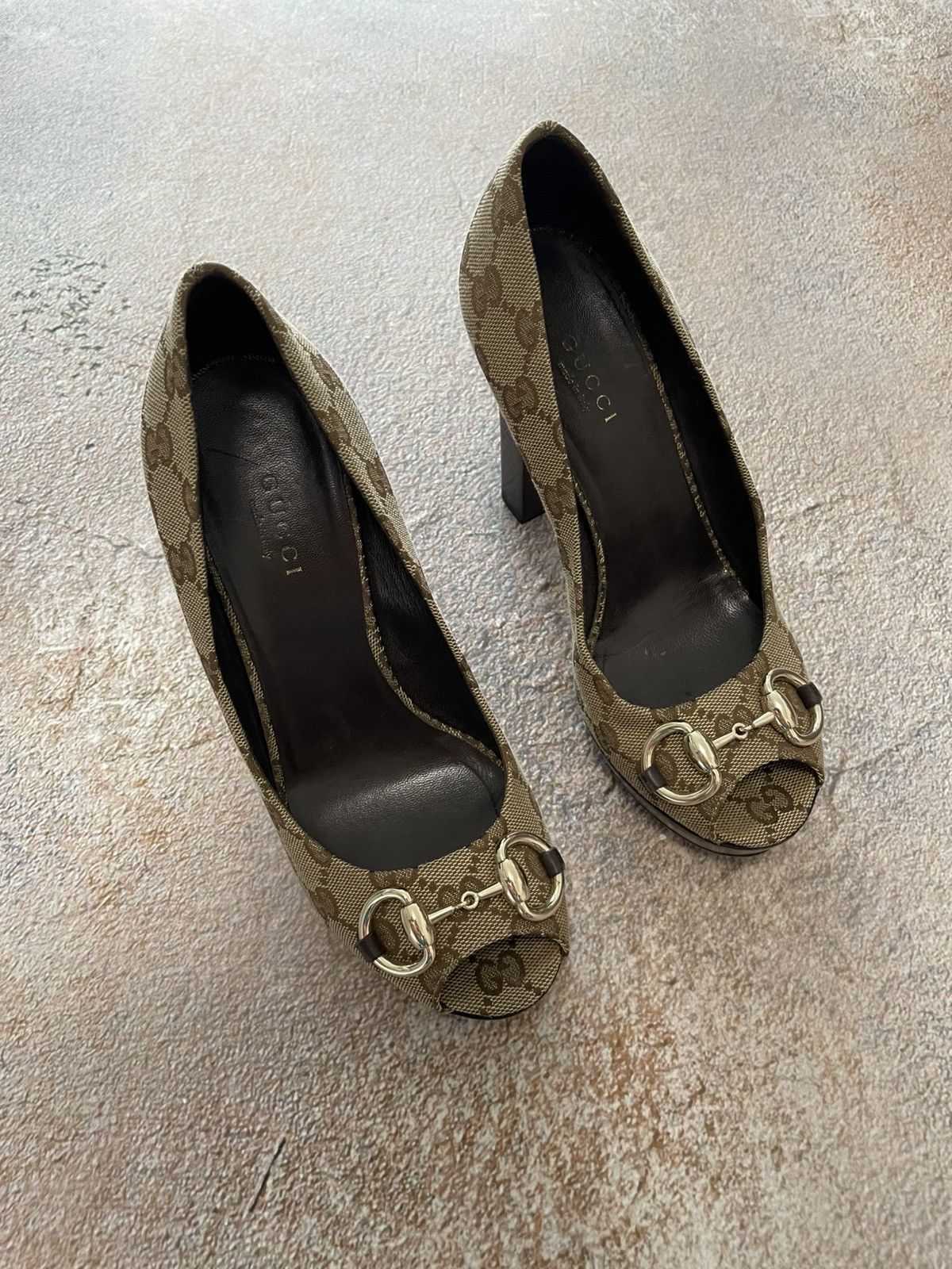 Gucci Gucci GG Monogram Canvas Heels Size US 6 / IT 36 - 3 Thumbnail