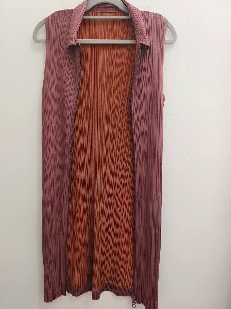 Issey Miyake Issey Miyake size:3 Brown pleated waistcoat Size S / US 4 / IT 40 - 6 Thumbnail