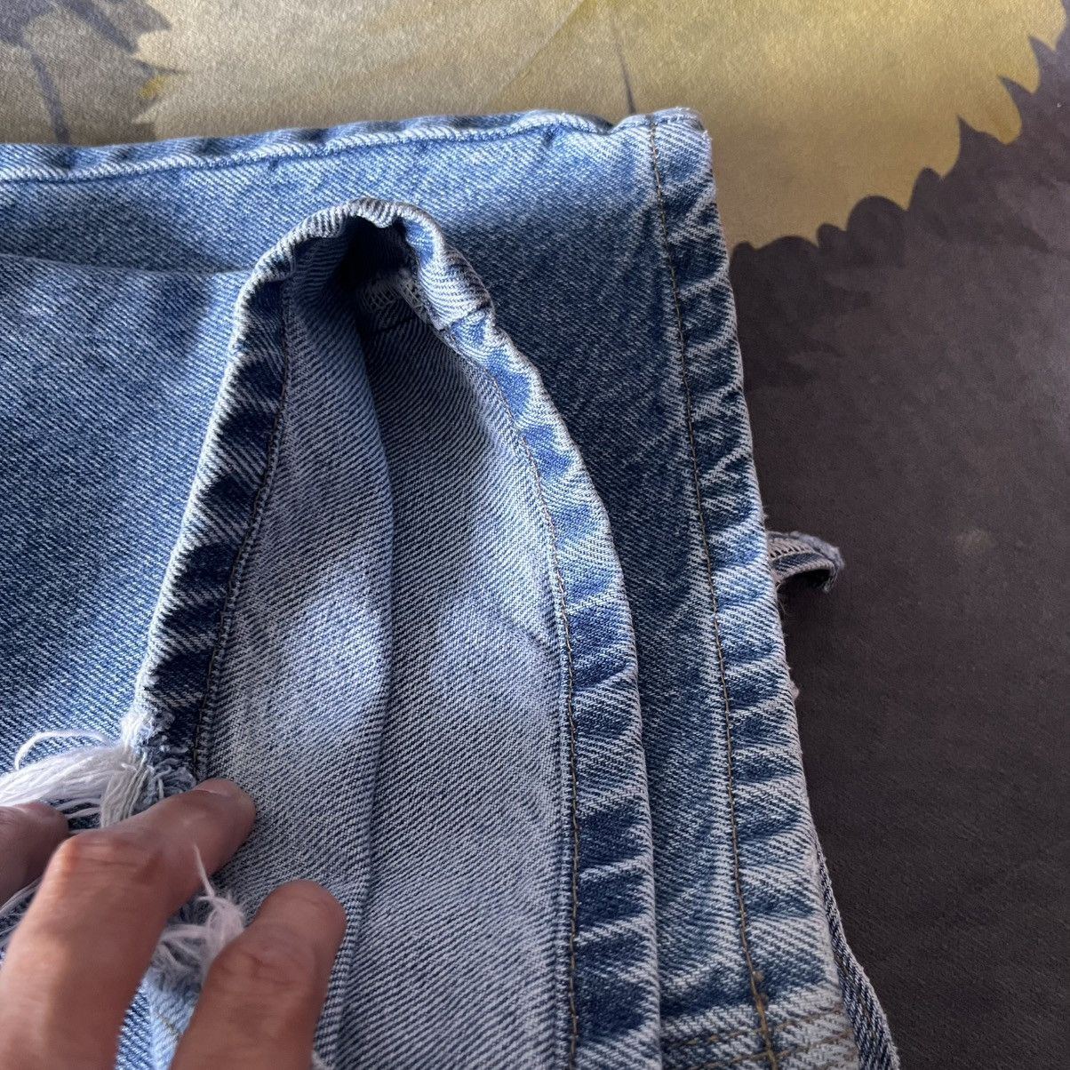 Carhartt × Vintage Vintage Carhartt Blue Denim Distressed Relaxed Fit Jeans Size US 38 / EU 54 - 15 Thumbnail