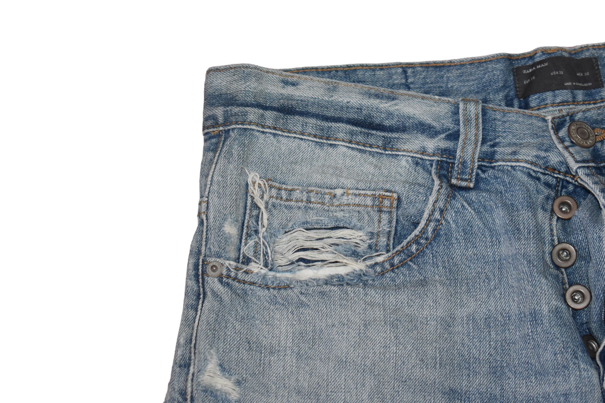 Zara Zara Premium Distressed Skinny Jeans - Size 30 Size US 30 / EU 46 - 4 Thumbnail