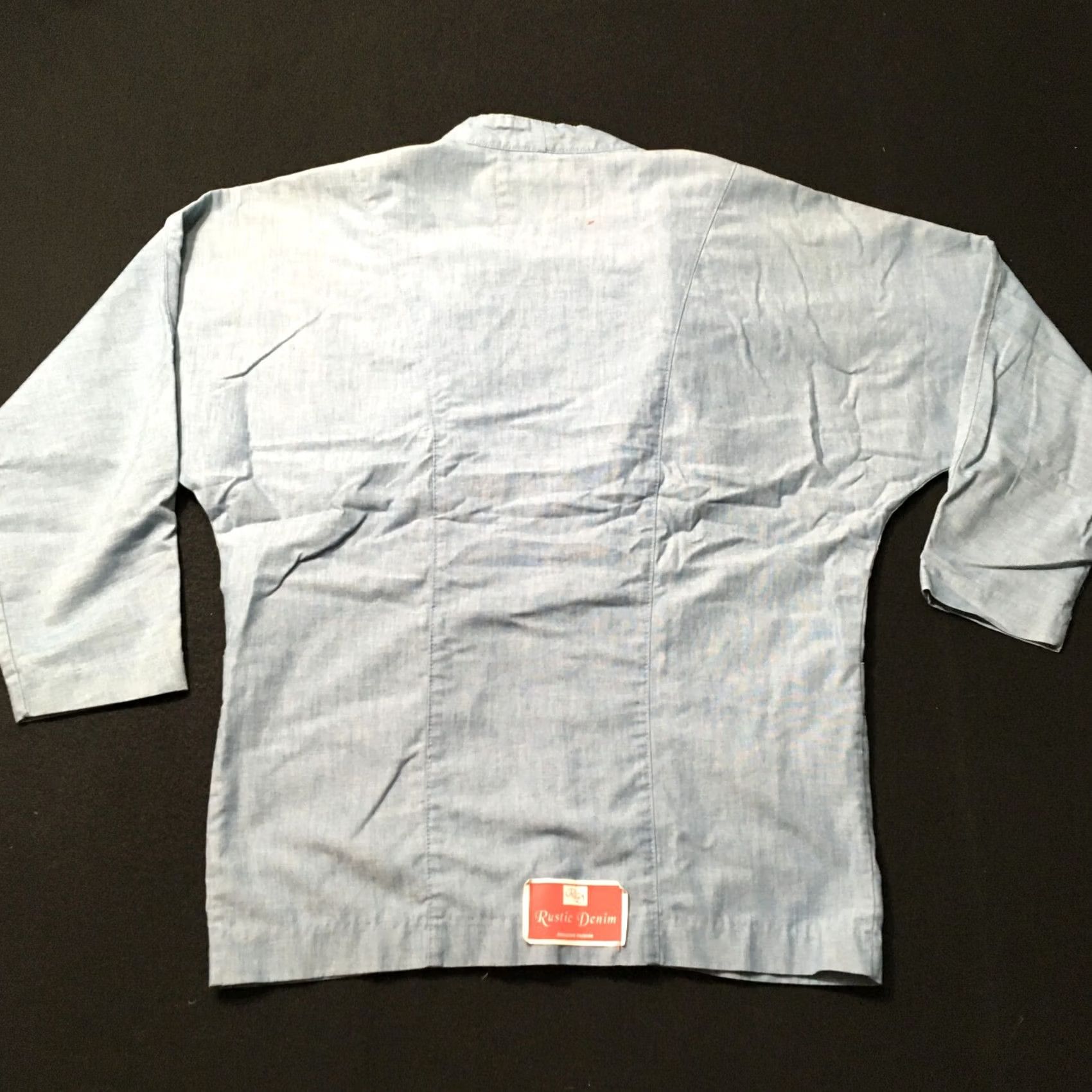 Vintage rustic Denim Women's XL Short Sleeve Western Shirt Blouse Casual Plaid Blue Vintage No Size XL / US 12-14 / IT 48-50 - 7 Thumbnail