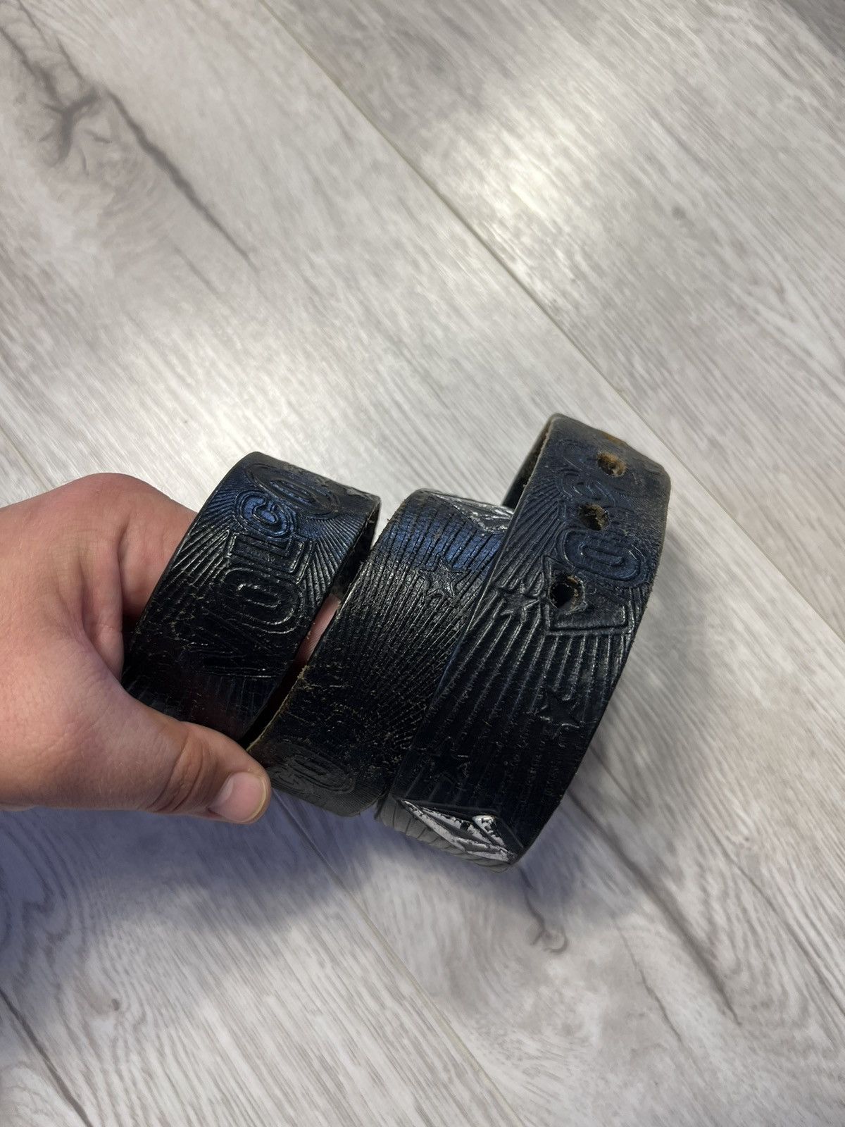 Volcom Vintage Volcom Leather Belt Monogram Logo Sk8 Skateboarding Size ONE SIZE - 4 Thumbnail