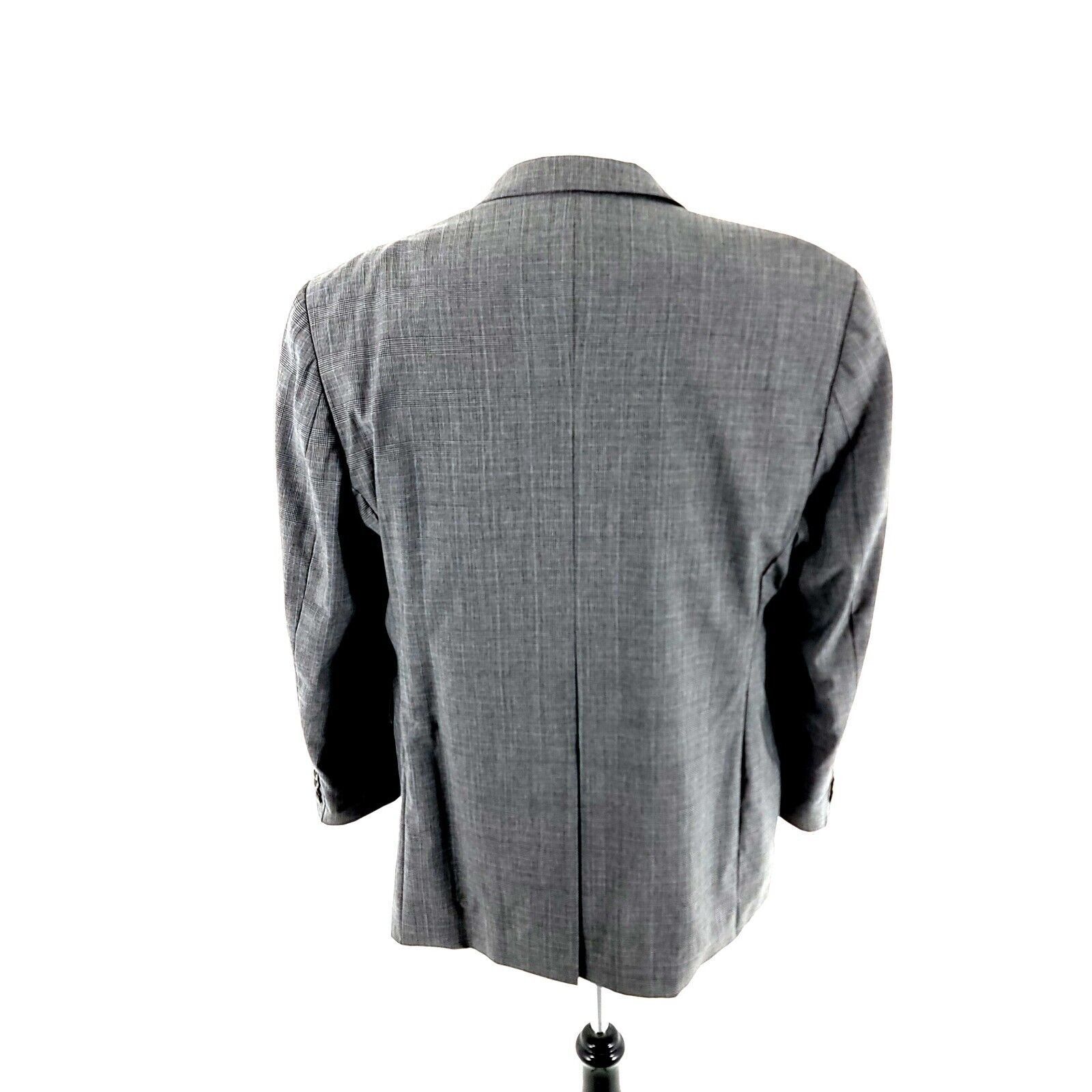 Ralph Lauren DAMAGED Chaps Ralph Lauren Wool 2 Button Blazer 42R Gray Pla Size 42R - 6 Thumbnail
