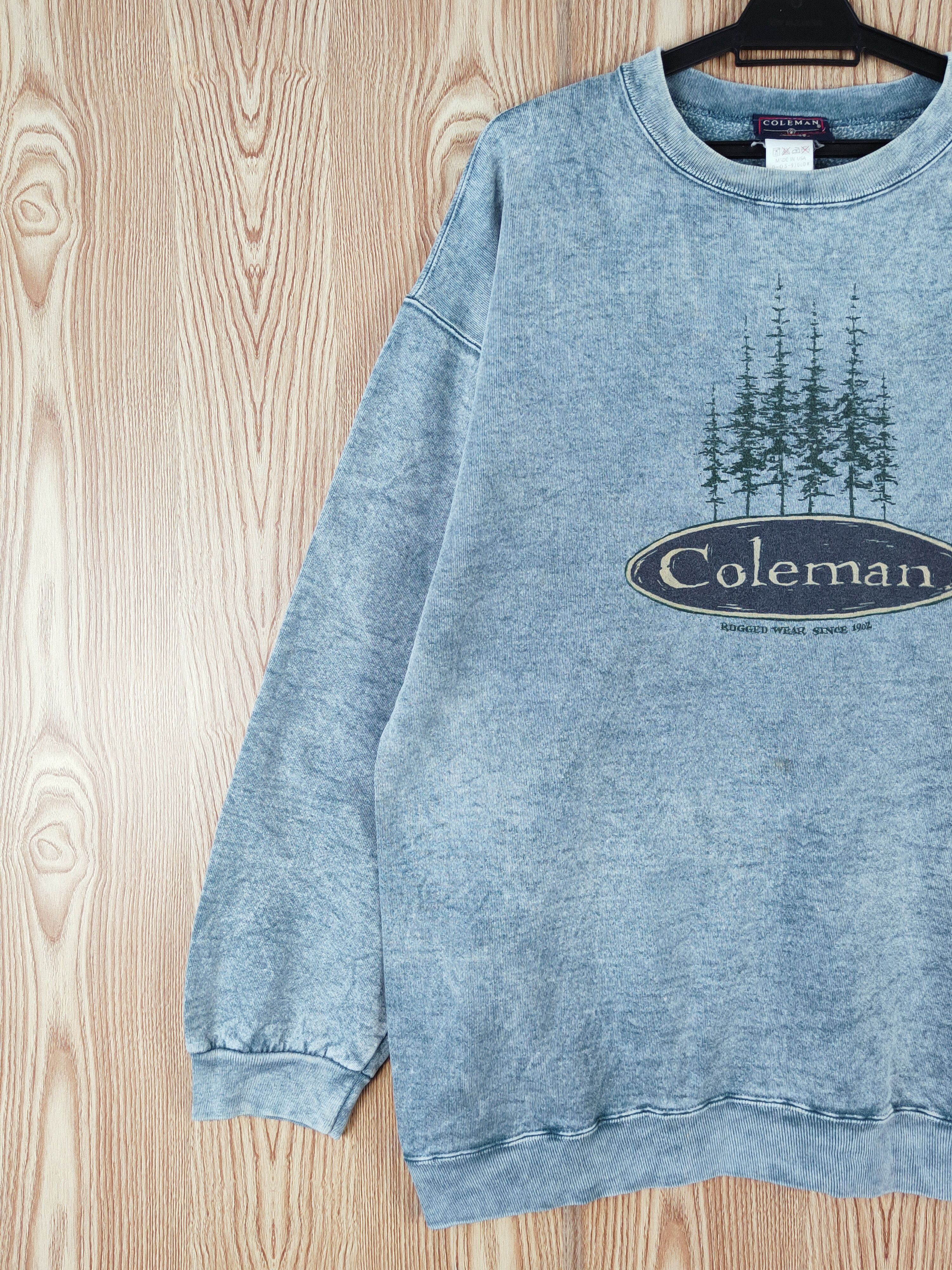Coleman Coleman outdoor Made In Usa vintage Faded Sweatshirts #W173 Size US L / EU 52-54 / 3 - 4 Thumbnail