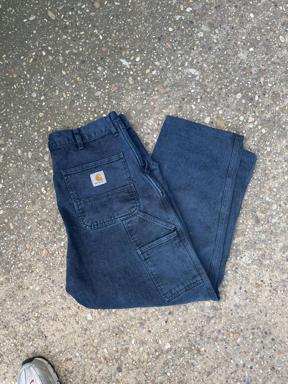 Carhartt × Vintage CARHARTT DOUBLE SINGLE KNEE WORKWEAR RAP STYLE PANTS Size US 34 / EU 50 - 1 Thumbnail