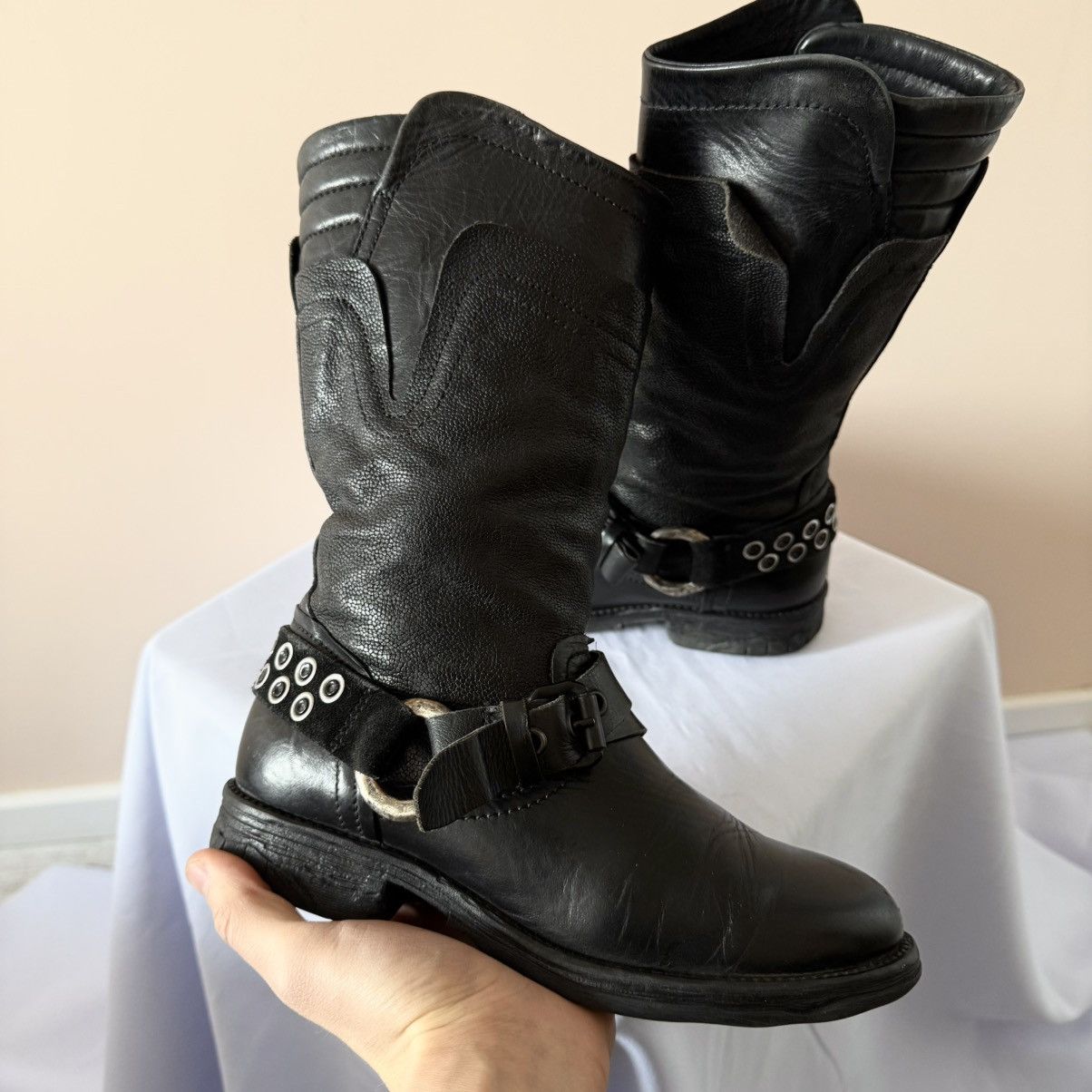 A.S.98 Avantgarde A.S.98 Guidi Yohji Yamamoto Style Biker Boots Size US 6 / IT 36 - 5 Thumbnail